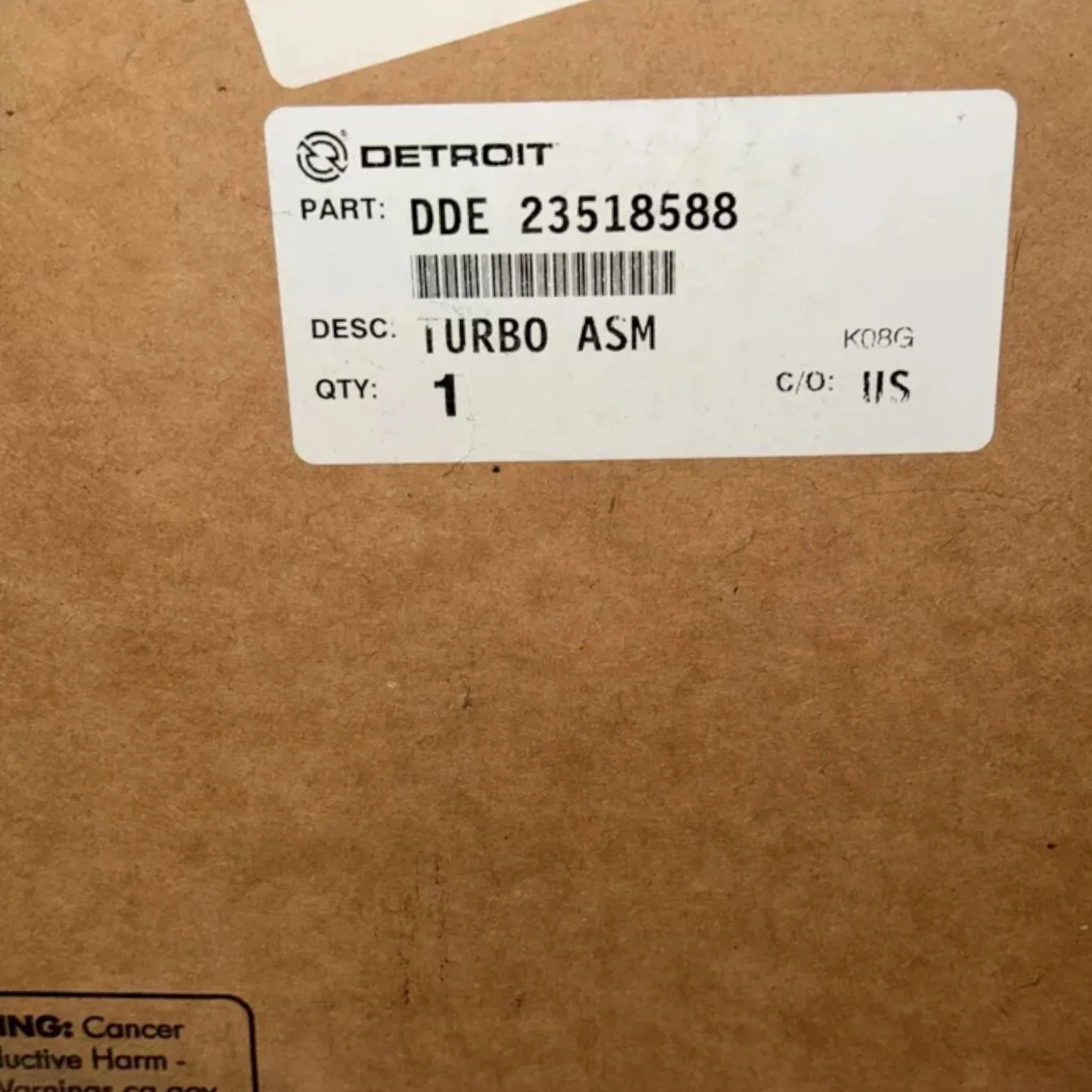 R23518588 Genuine Detroit Diesel Turbocharger