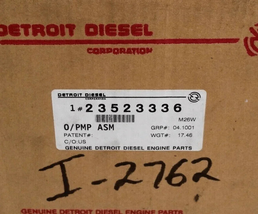 R23523336 Genuine Detroit Diesel Oil Pump S50