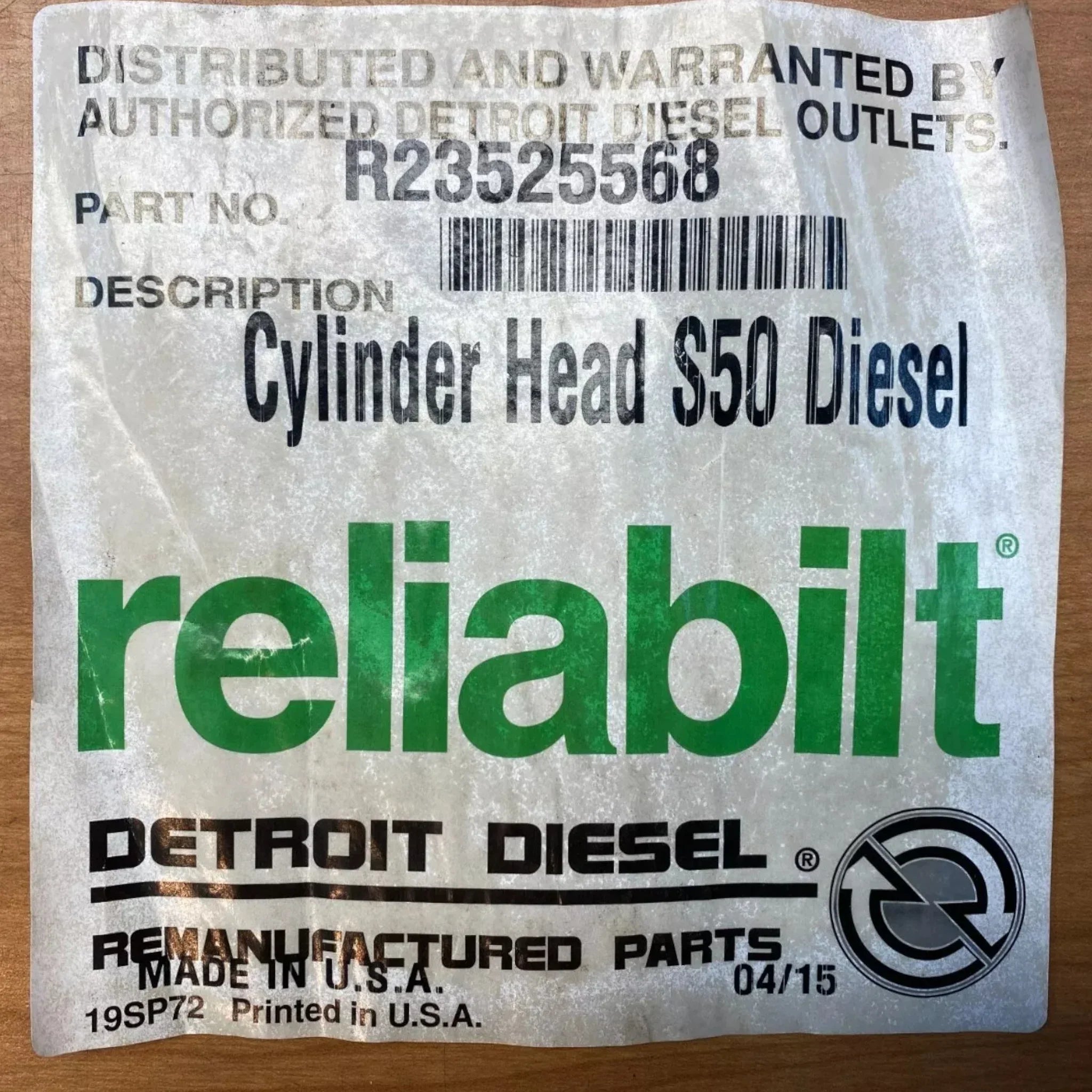 R23525568 Genuine Detroit Diesel Engine Cylinder Head