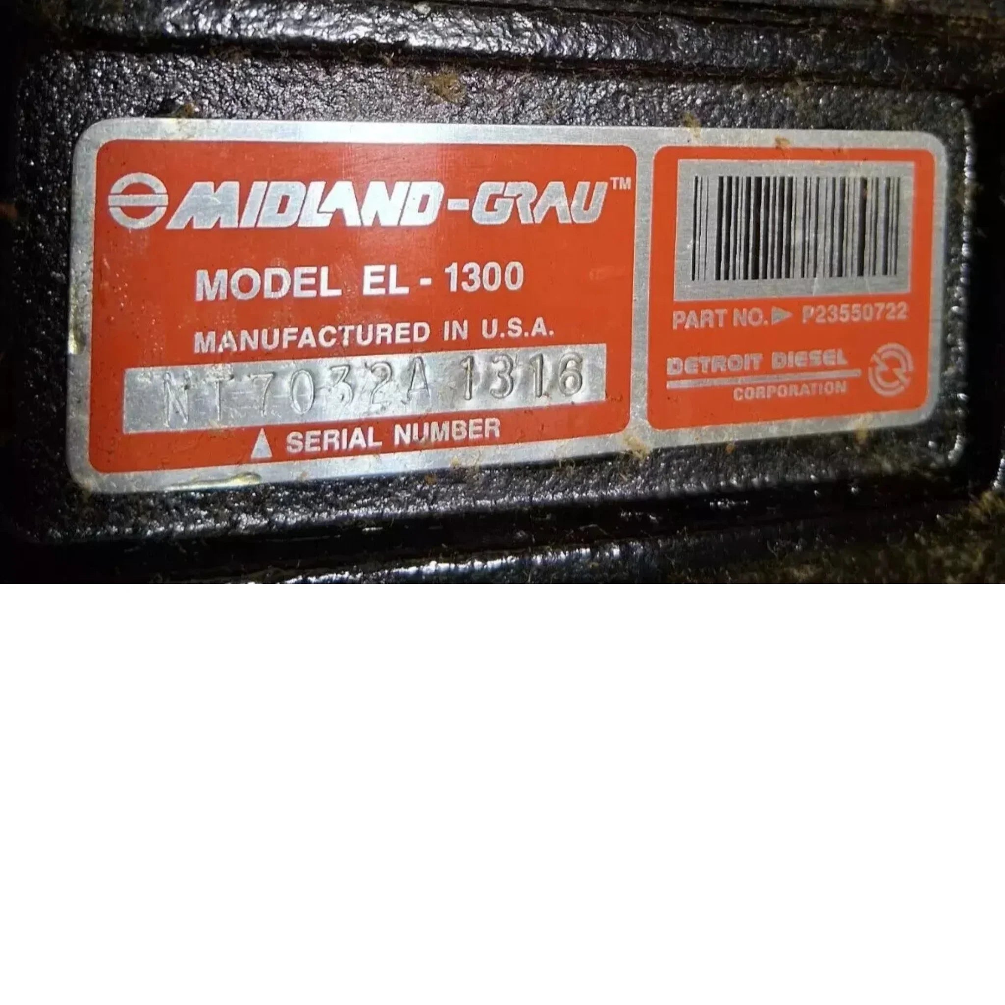 DDER3550517 Genuine Detroit Diesel Air Brake Compressor