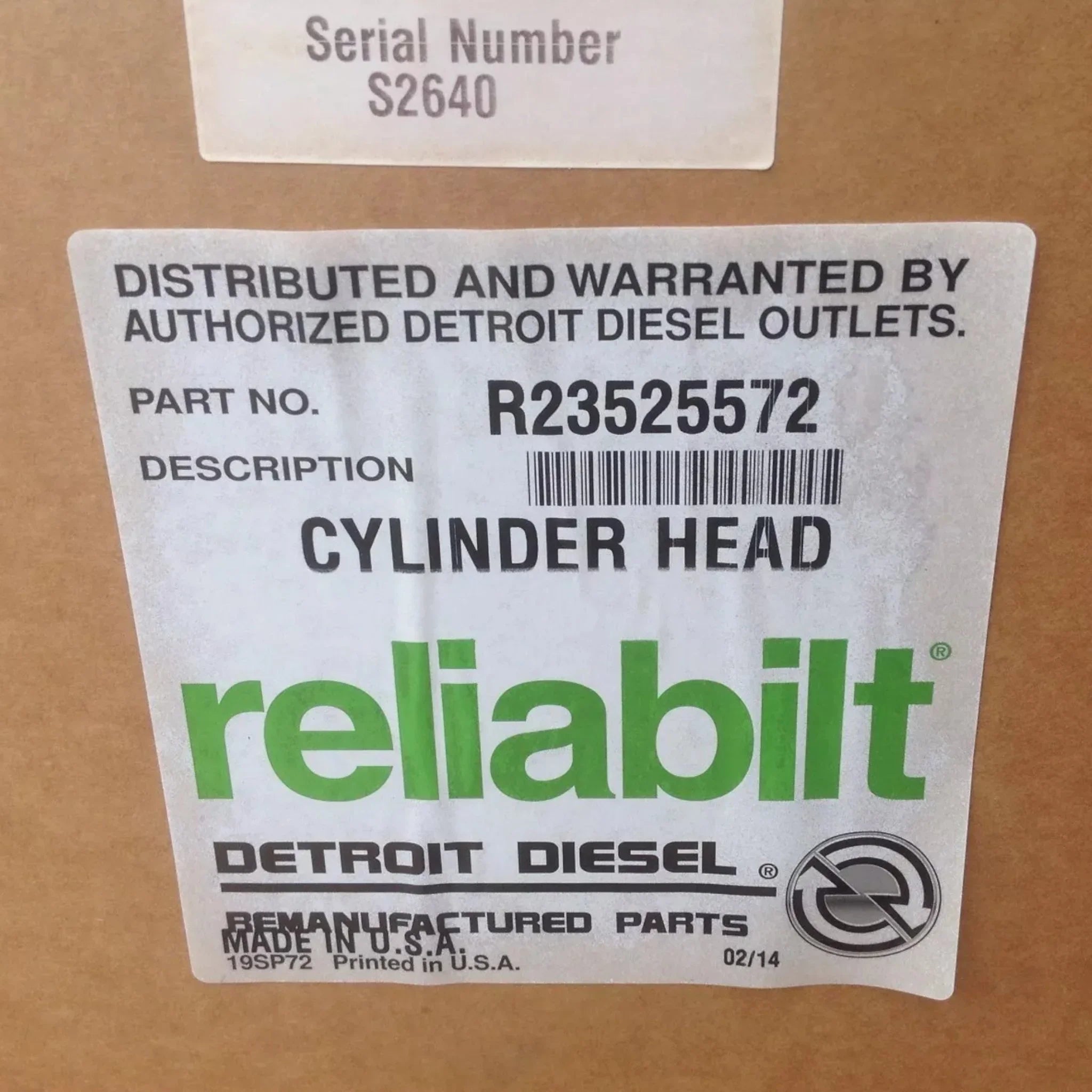 23511352 Genuine Detroit Diesel Engine Cylinder Head