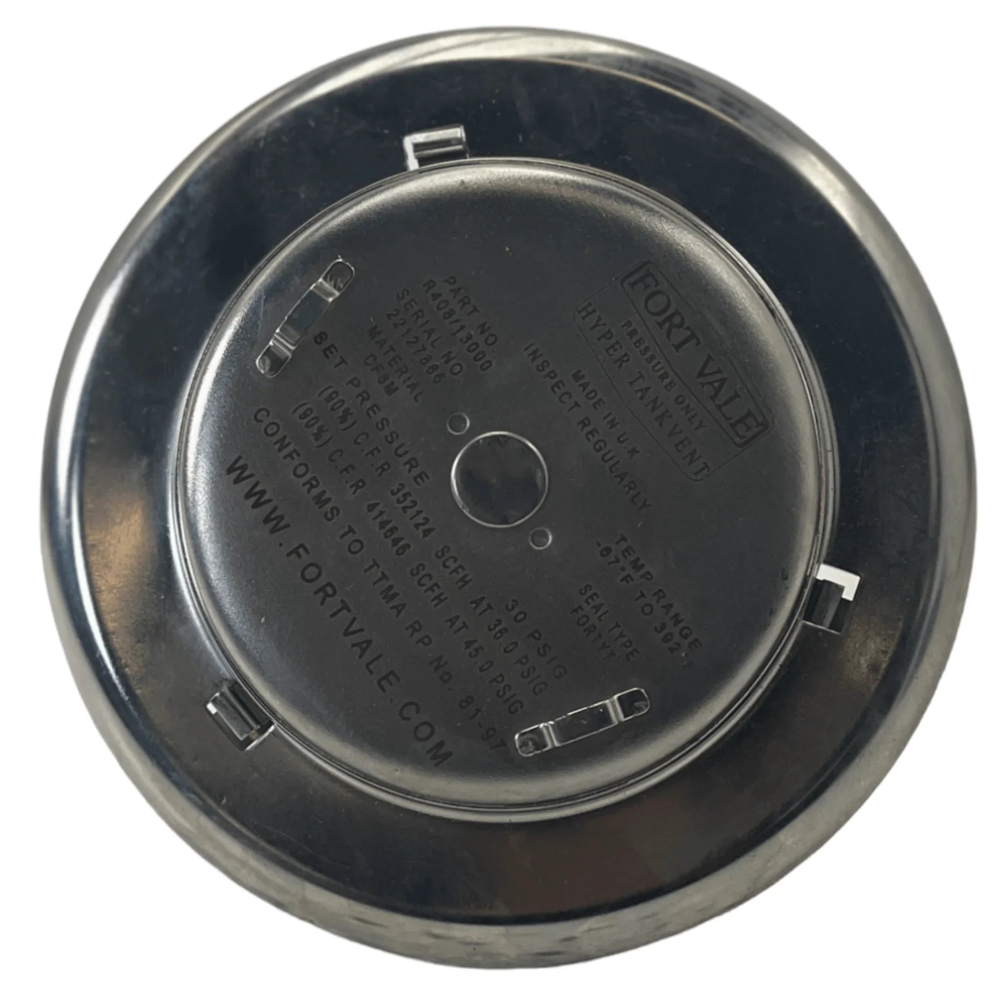 R408/13000 Genuine Fort Vale Pressure Hyper Tankvent