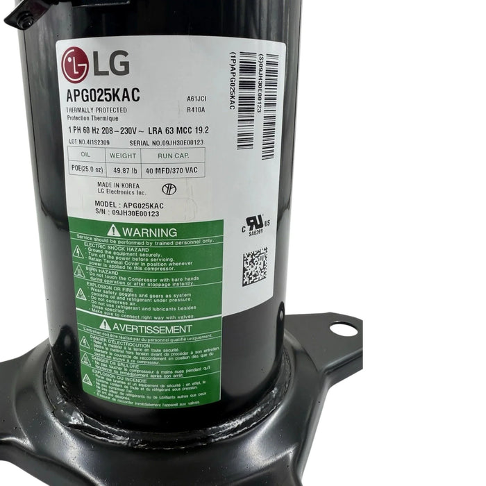 R410A Genuine LG A/C Compressor 208-230V