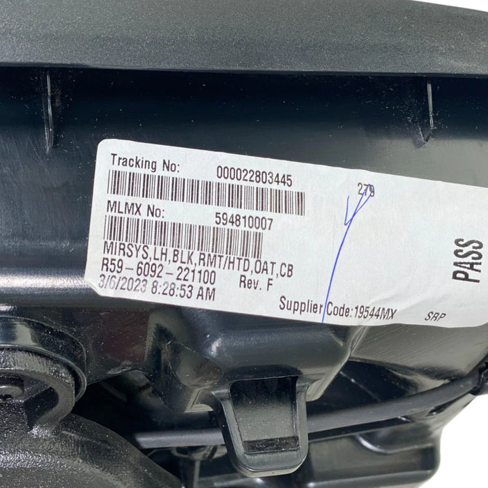 R596092221100 Genuine Kenworth Left Door Outer Mirror Assembly T680 T880