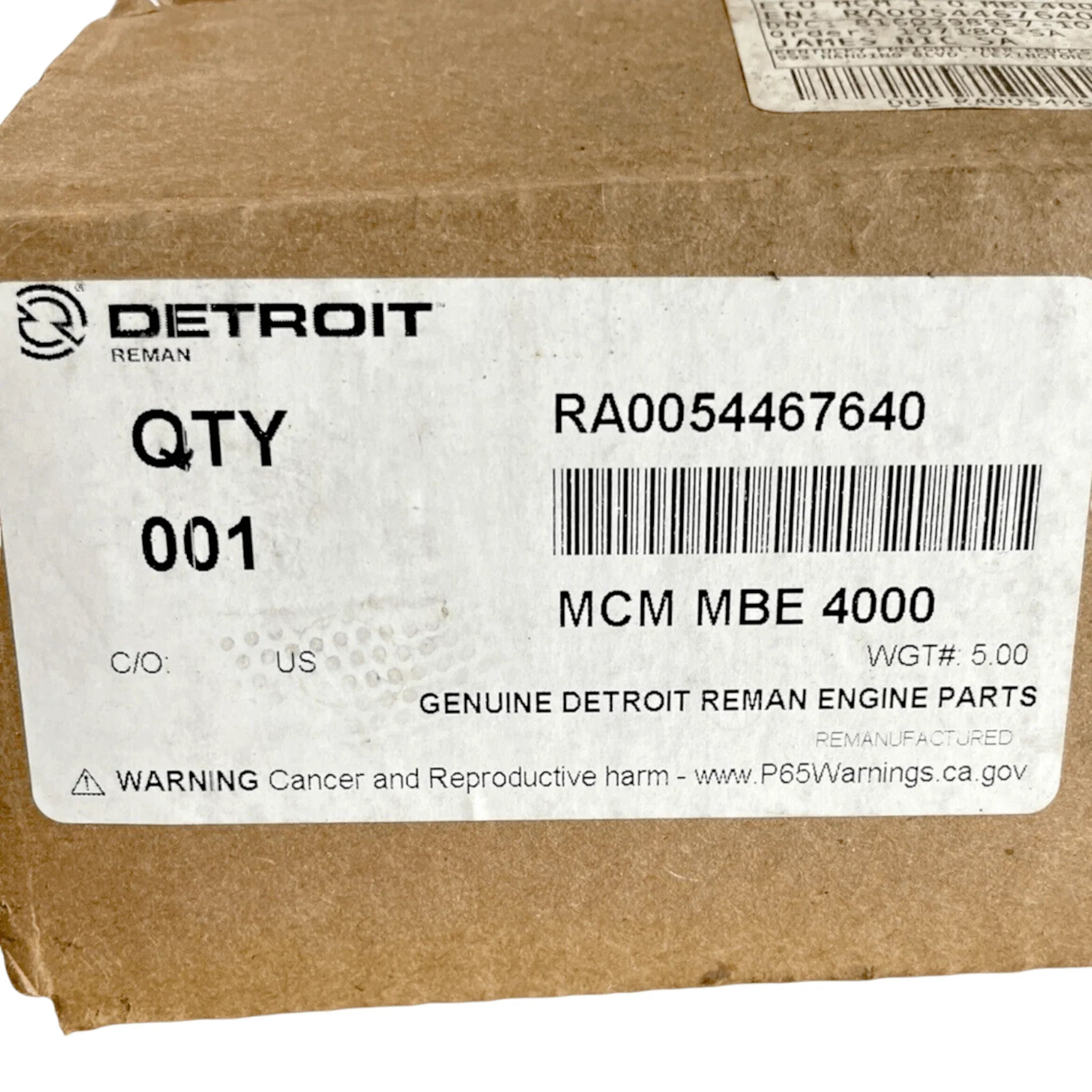 RA0054467640 Genuine Detroit Diesel ECM Electronic Control Module MBE4000