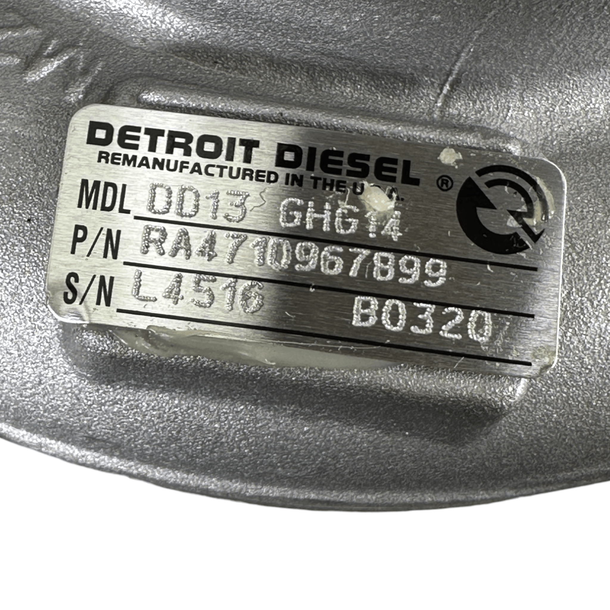 Ra4710967899 Genuine Detroit Diesel Turbocharger B3G - ADVANCED TRUCK PARTS