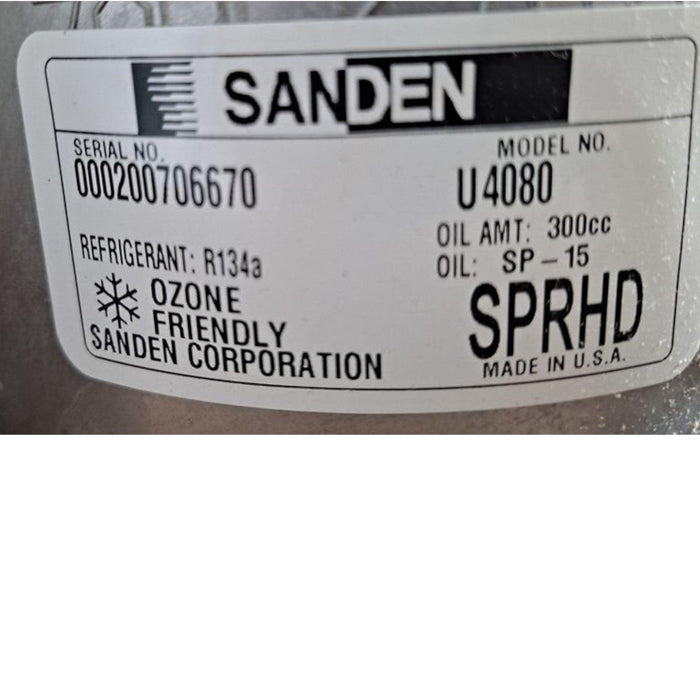 RC ACC3453 Genuine Sanden A/C Compressor U4080 - ADVANCED TRUCK PARTS