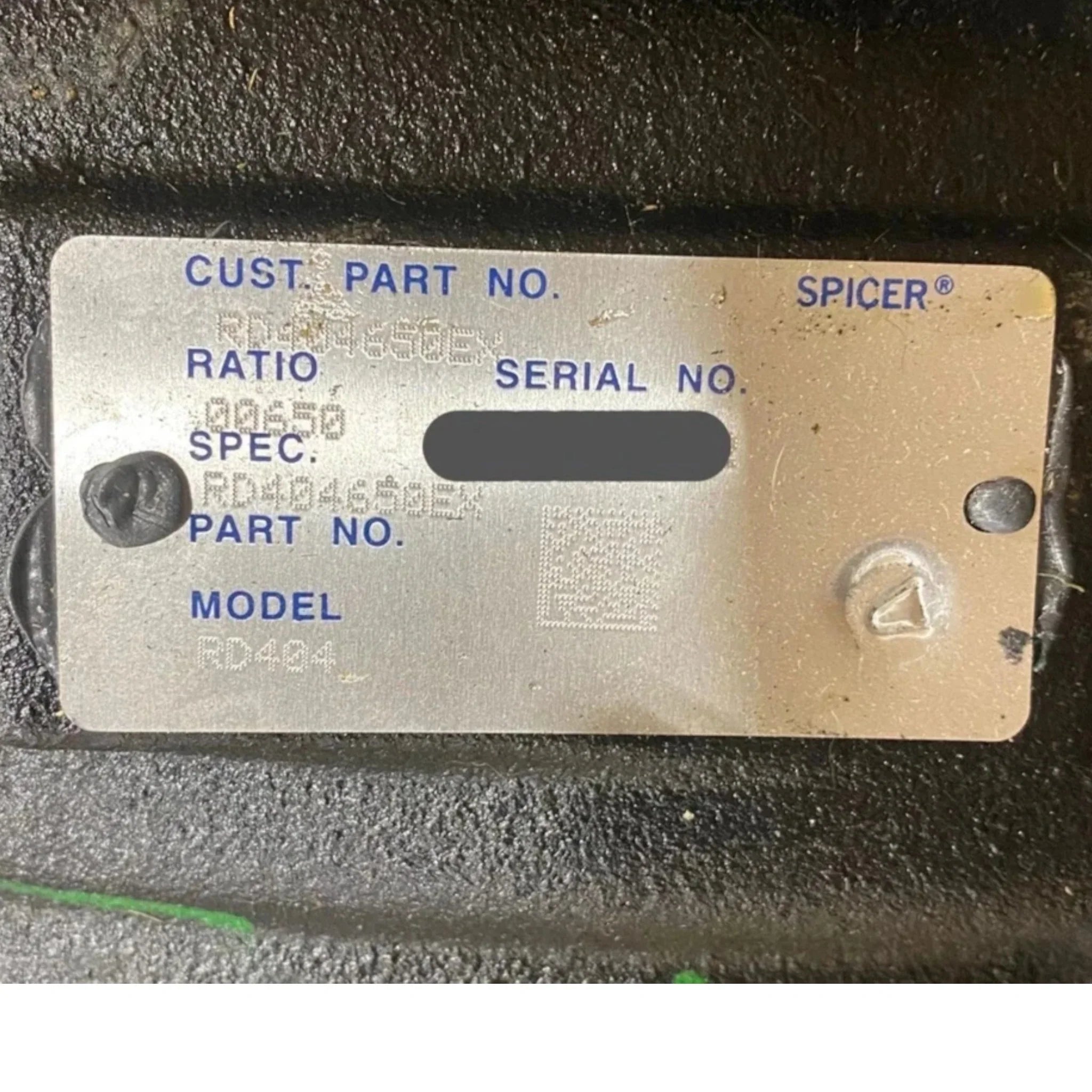 RD404650EX Genuine Dana Spicer Exchange Carrier 41RD404 Ratio 650