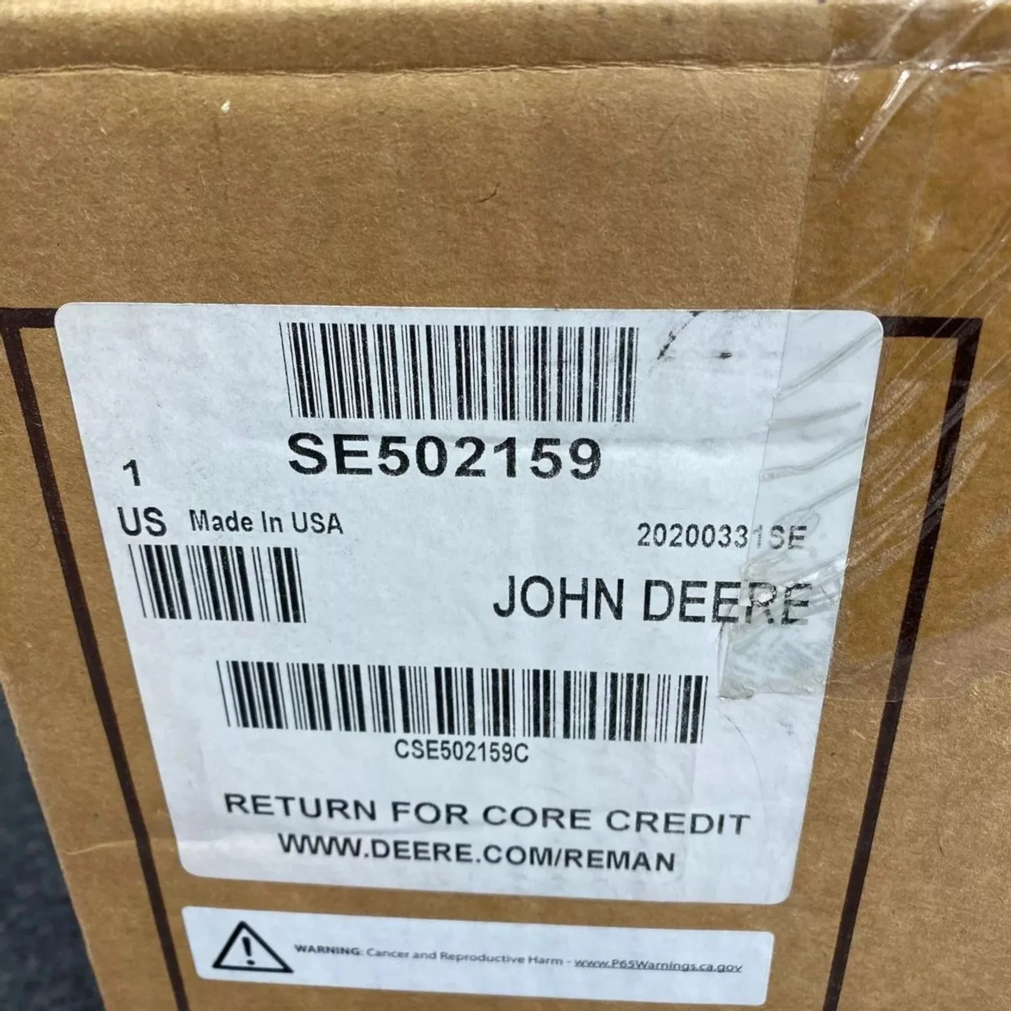 RE509809 Genuine John Deere Turbocharger S200