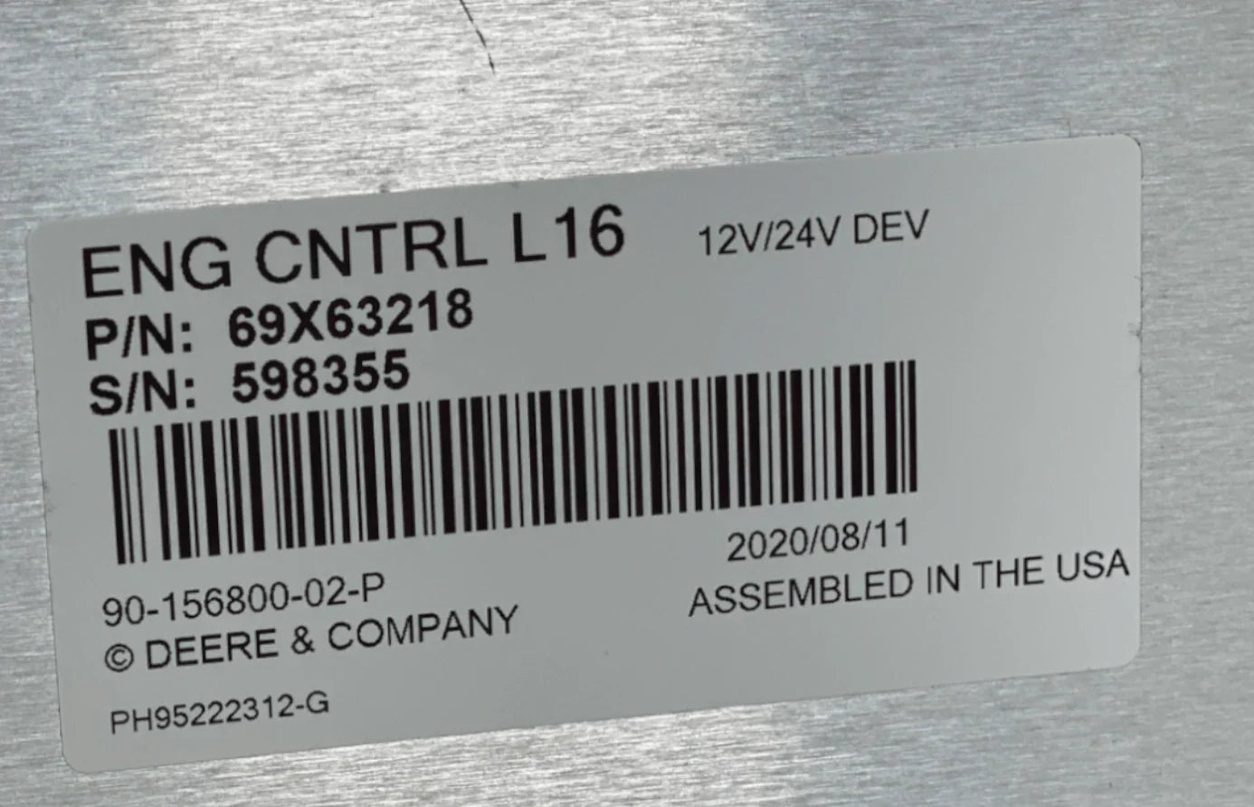 RE526588 Genuine John Deere ECM Engine Control Module L16