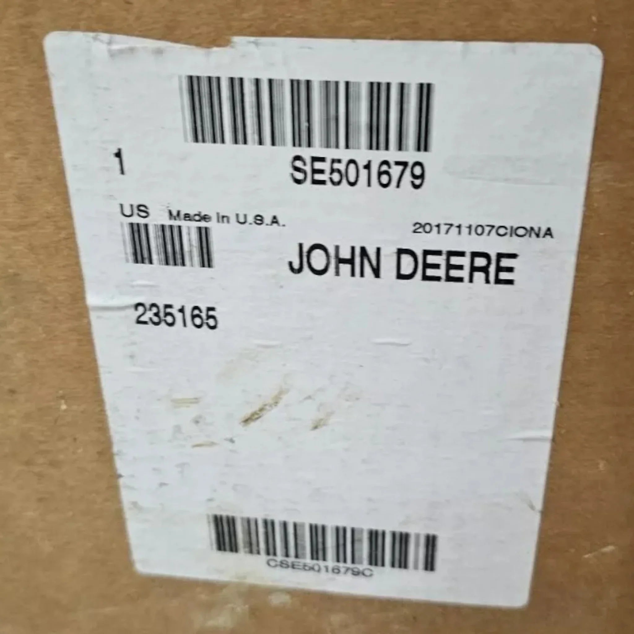 RE532661 Genuine John Deere Turbocharger
