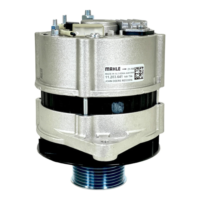 RE533516 Genuine John Deere Alternator 12V 75A