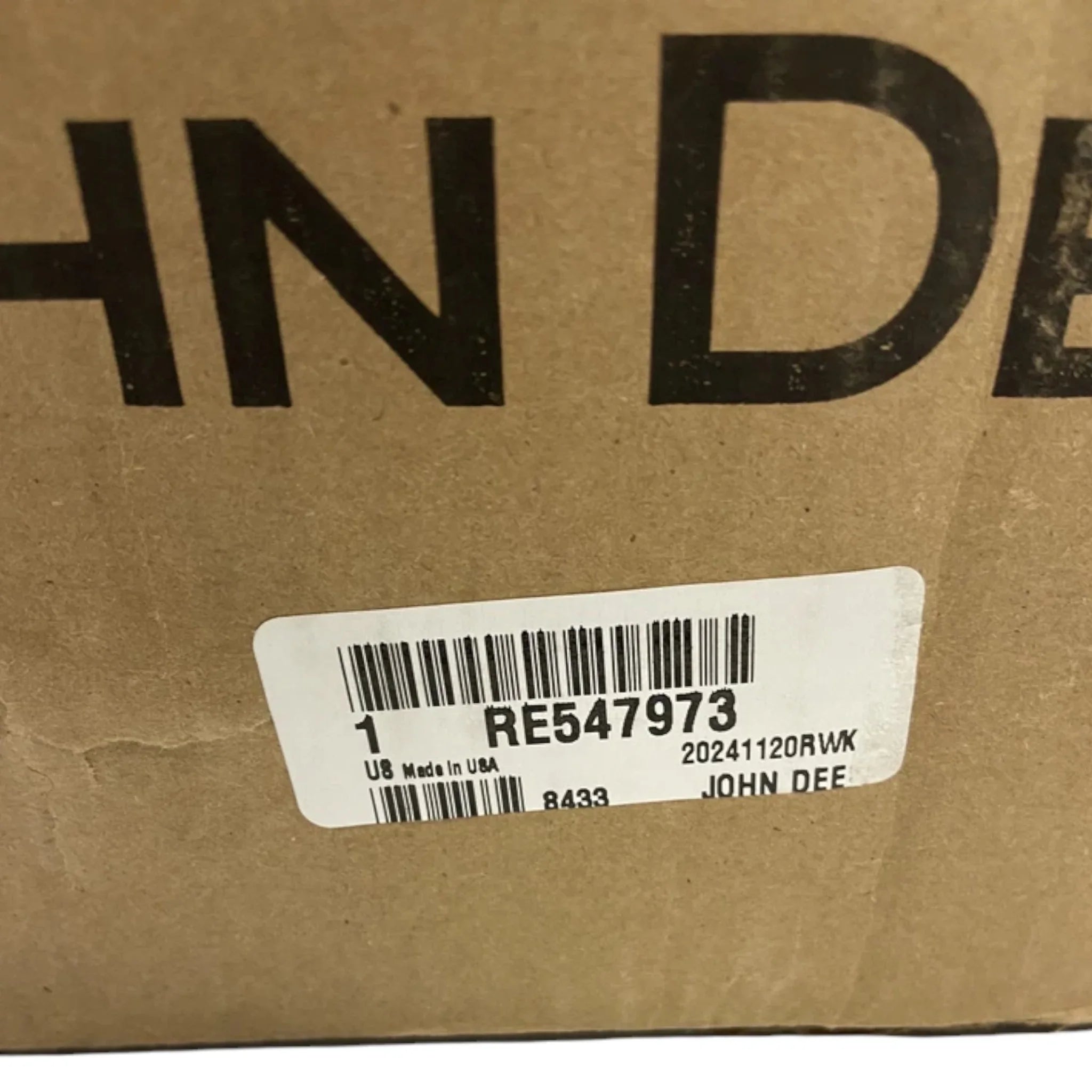 RE547973 Genuine John Deere Turbocharger