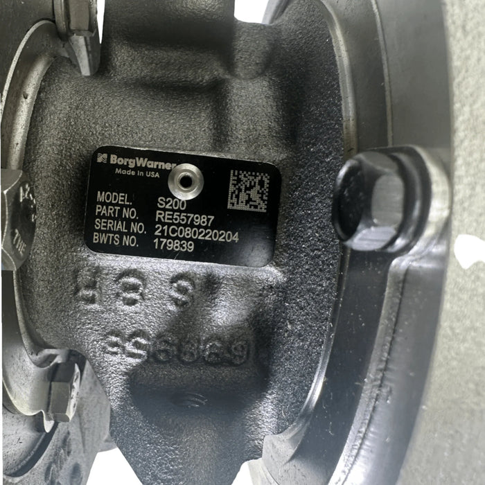 Re557987 Genuine John Deere Turbocharger For 4.5 L - Engine Powertech