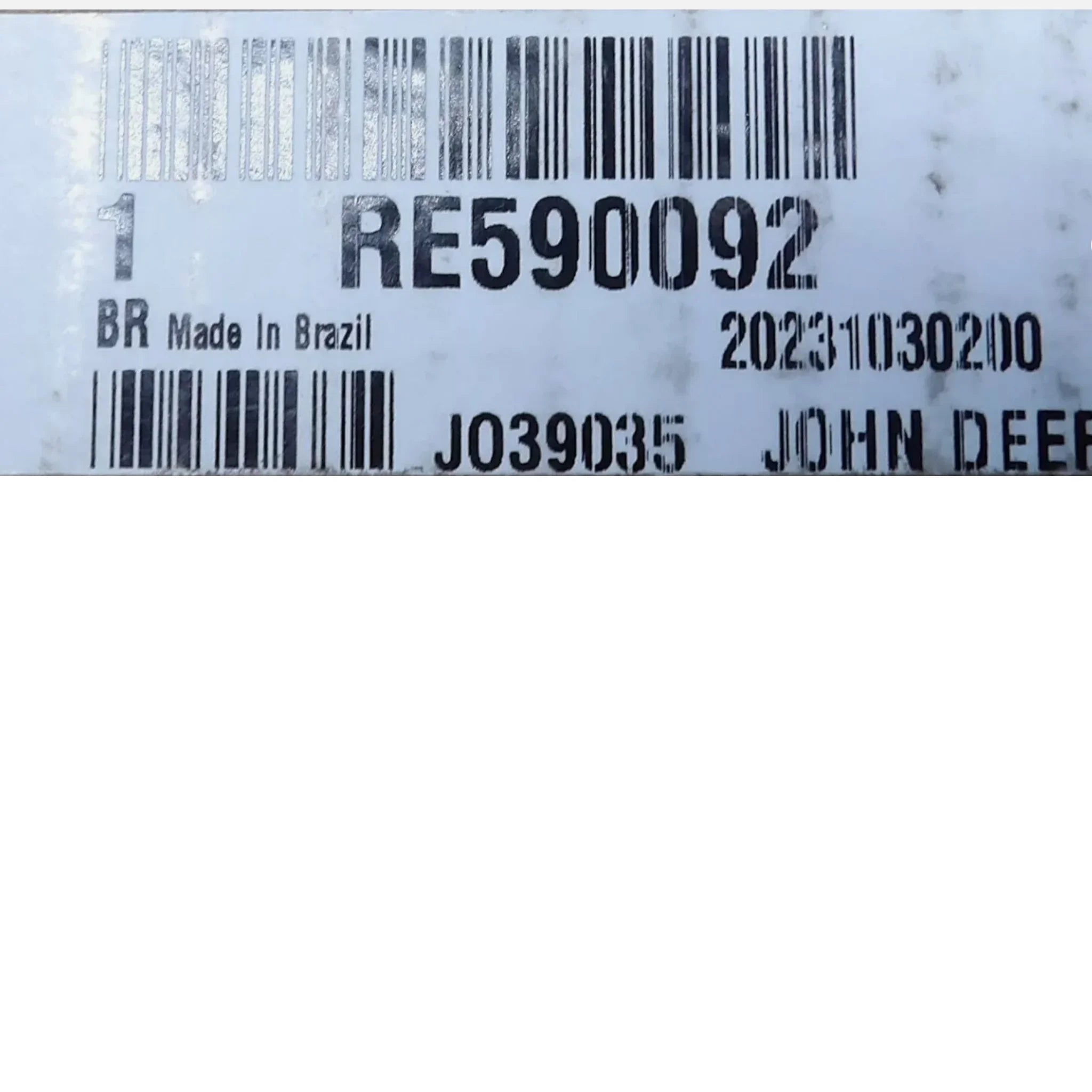 RE590092 John Deere Flexible Elbow Exhaust Pipe
