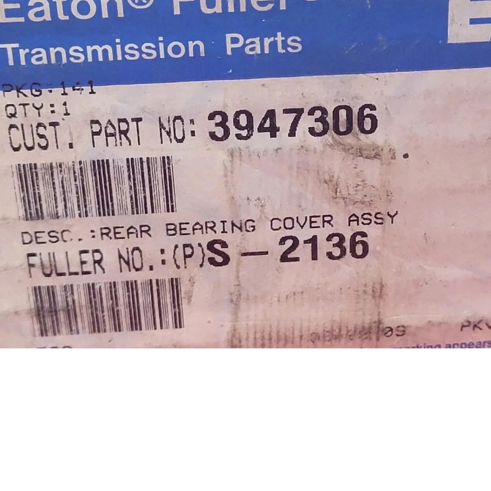 S 2136 Genuine Eaton Rear Bearing Cover Assembly