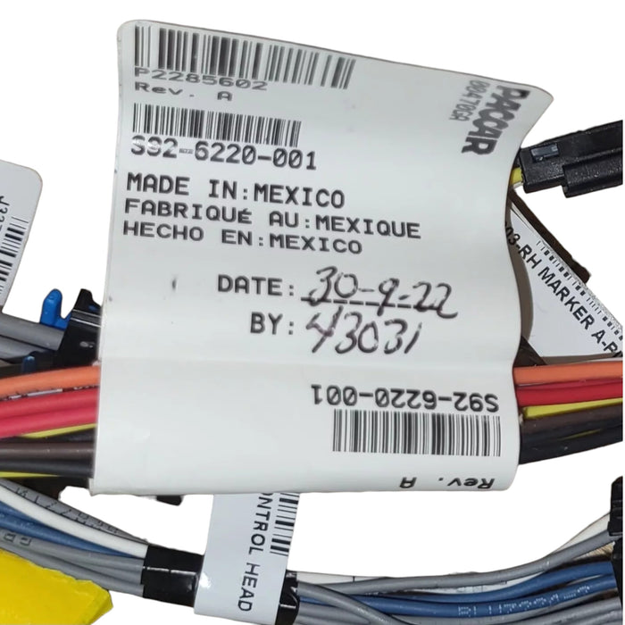 S92-6220-001 Genuine Paccar CAB Light Wiring Harness