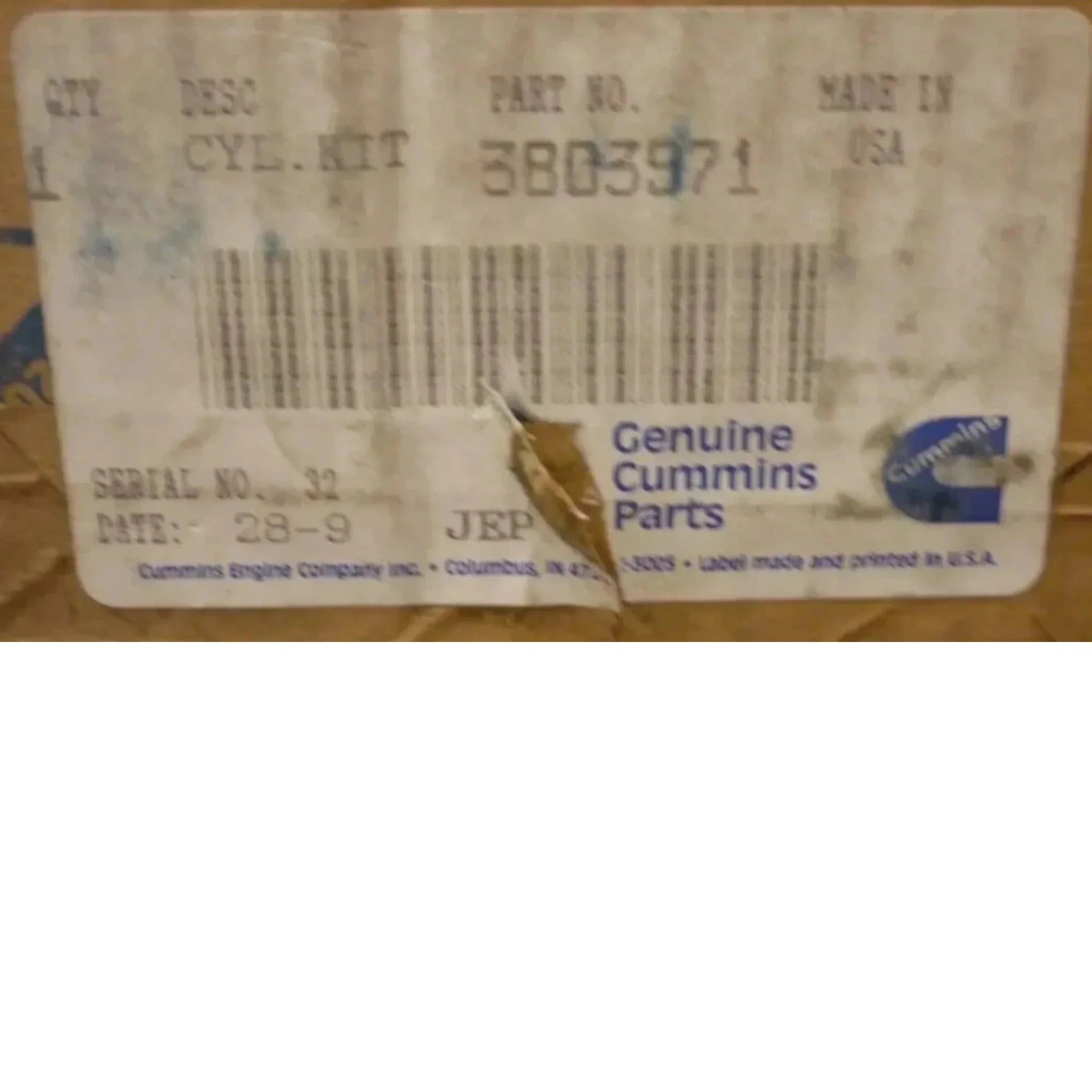 4025167 Genuine Cummins Cylinder Kit
