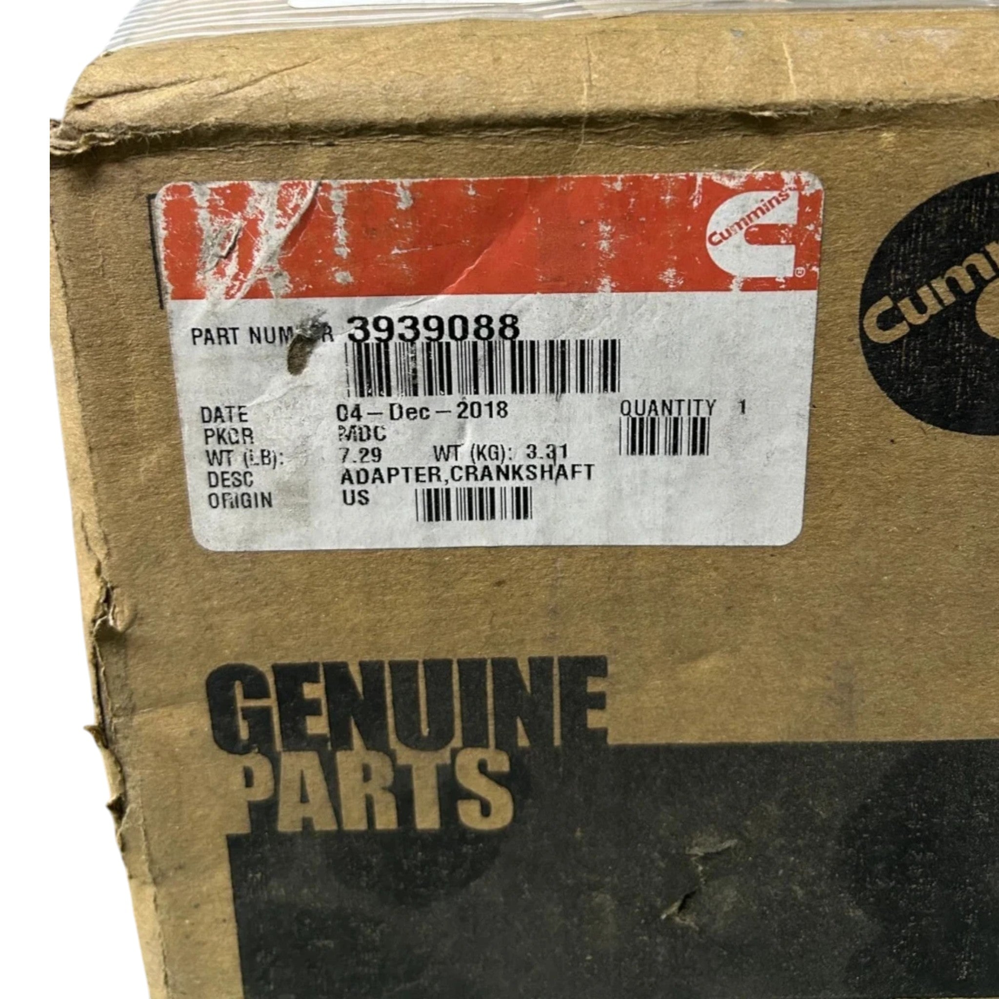 3943953 Genuine Cummins Engine Crankshaft Adapter