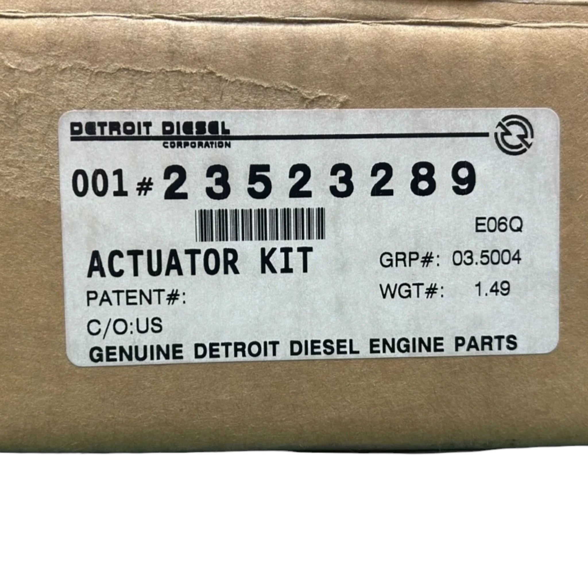 DDE23523289 Genuine Detroit Diesel Turbocharger Actuator Kit