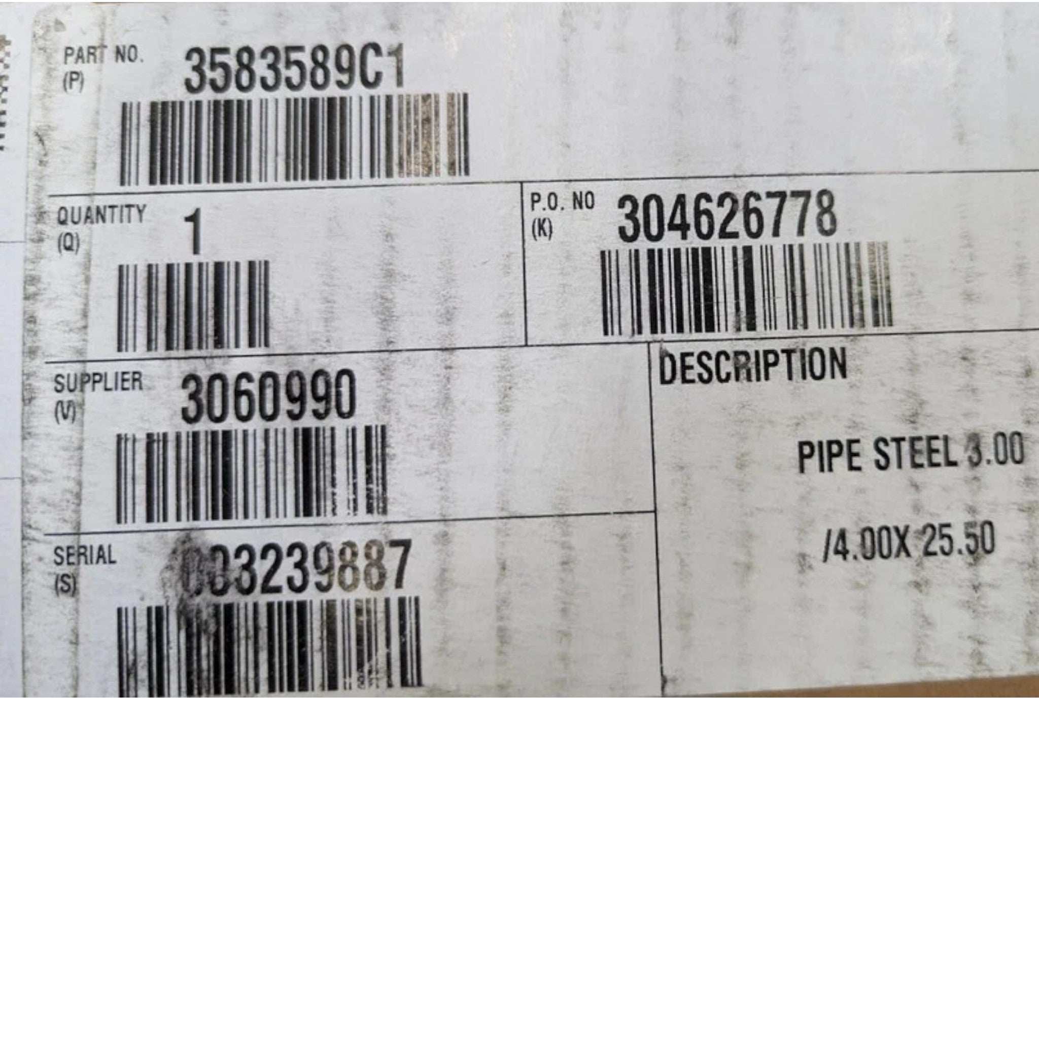 3583589C1 International Air Cooler Pipe