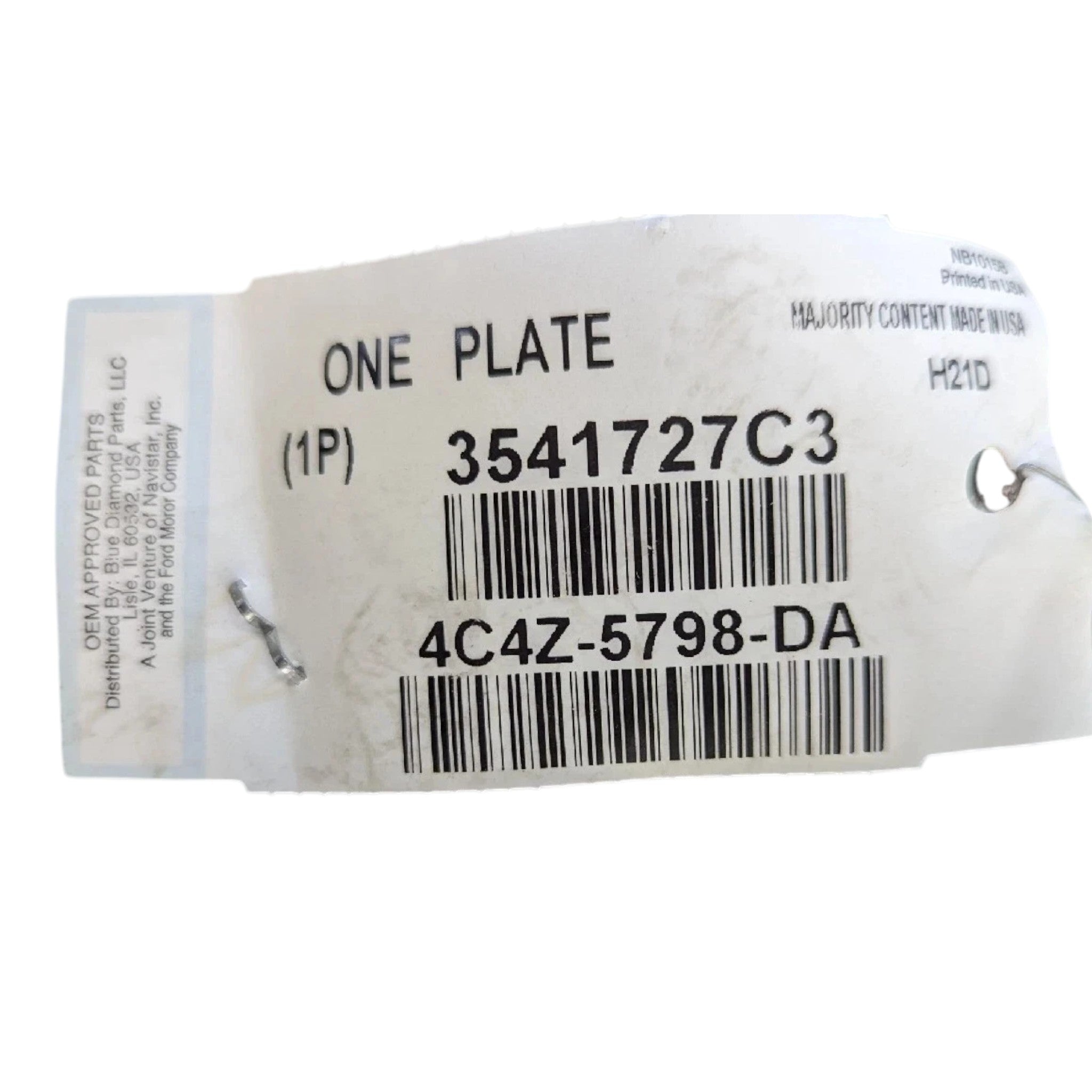 3541727C1 International Rear Left Side Spring Plate