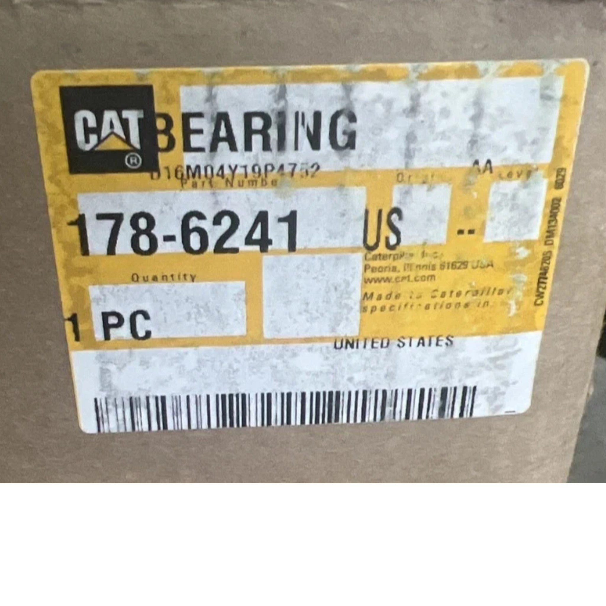 1786241 Genuine Cat Sleeve Bearing