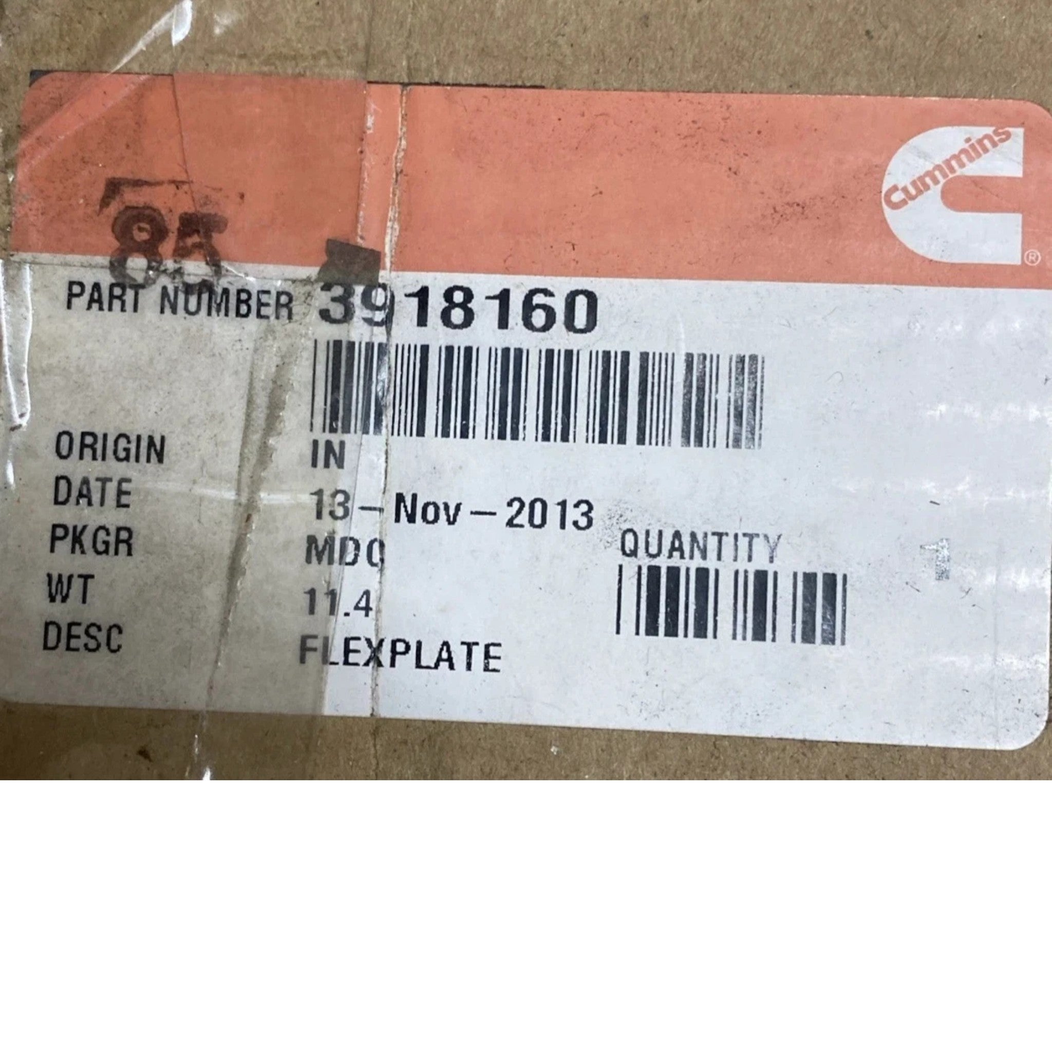 3918160 Genuine Cummins Flex Plate