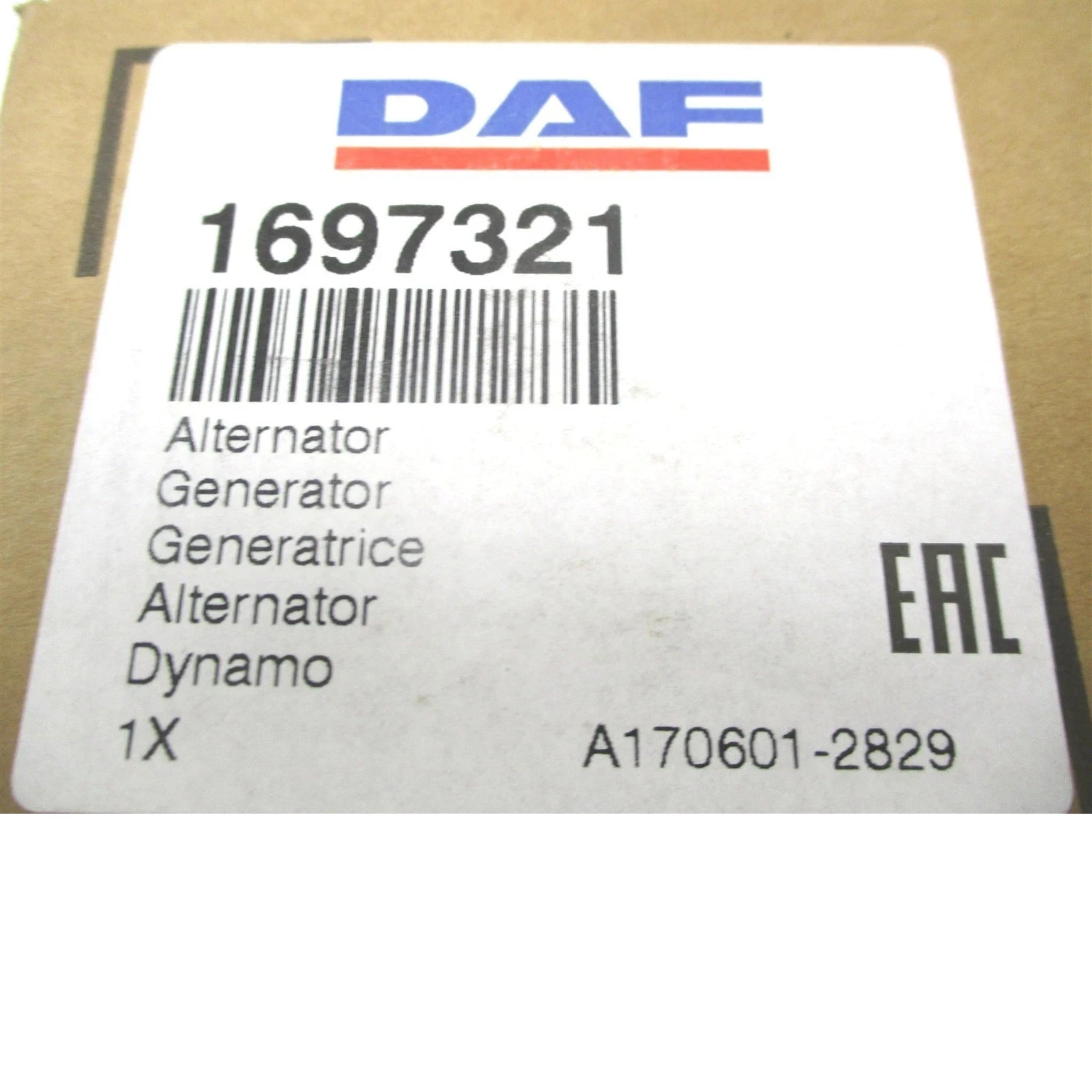 DRB6560 DAF Alternator 24V