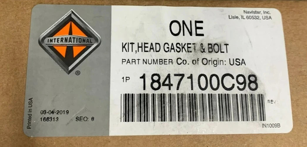 1847100C94 Genuine International Head Gasket Kit