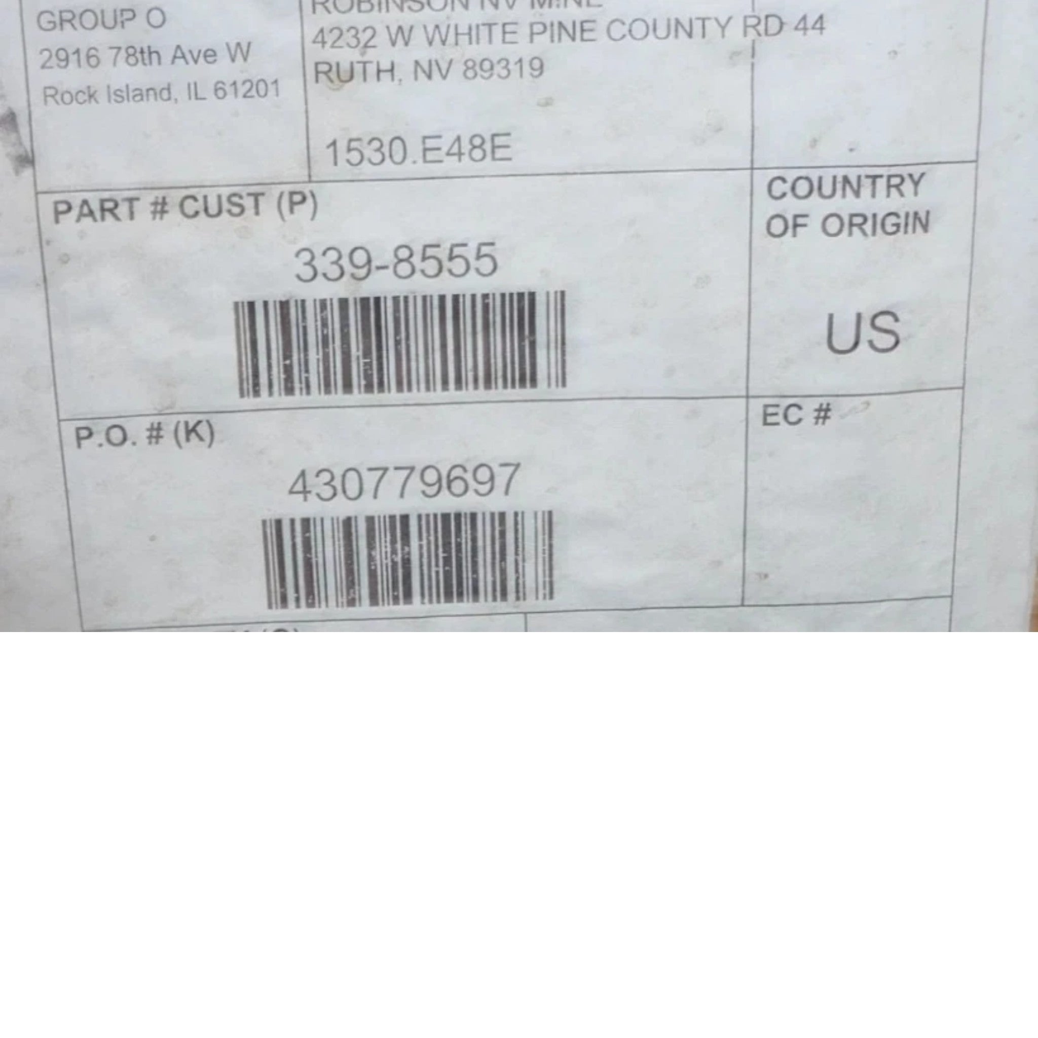 339 8555 Genuine Cat Air Conditioner
