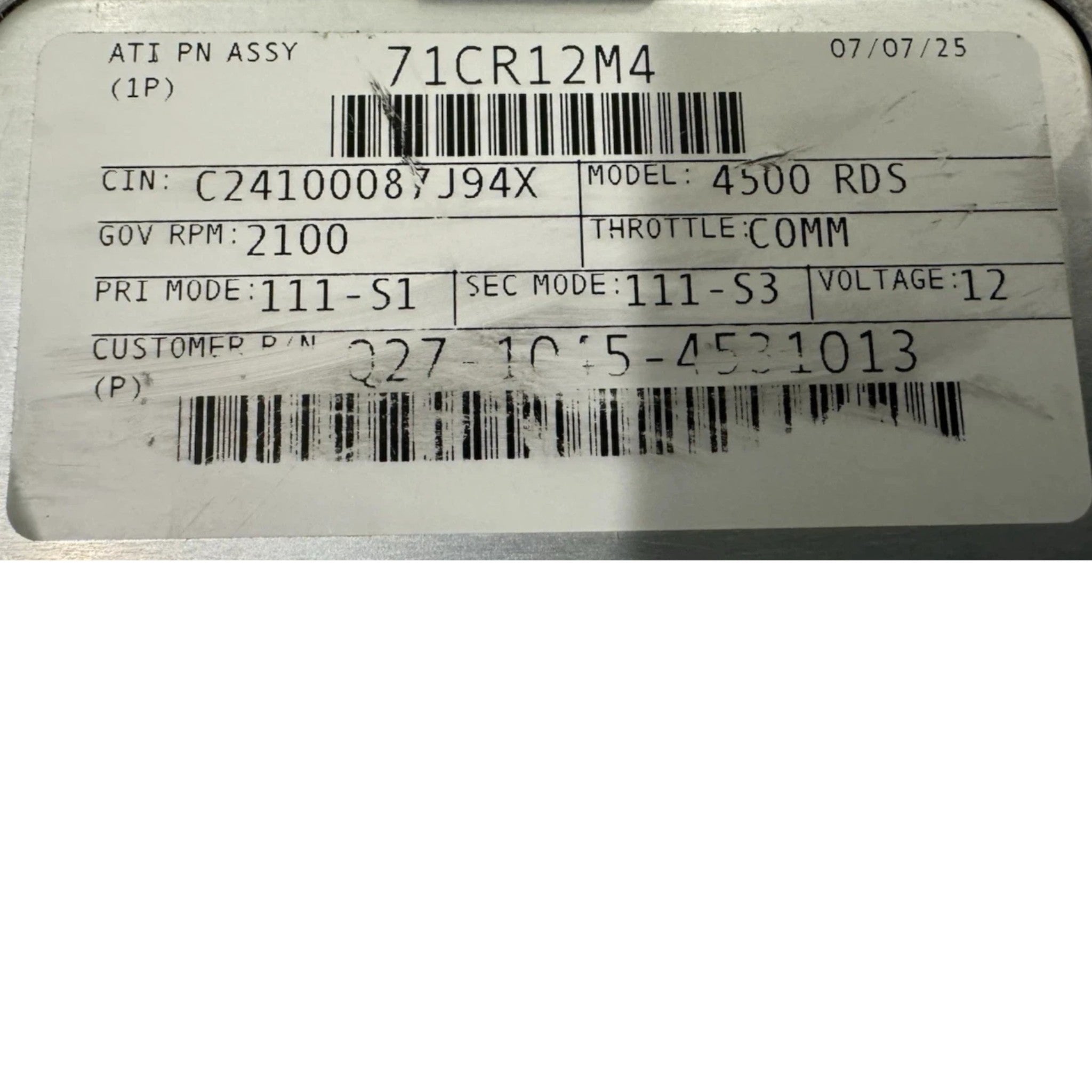 29562546 Genuine Allison TCM Transmission Control Module 12V