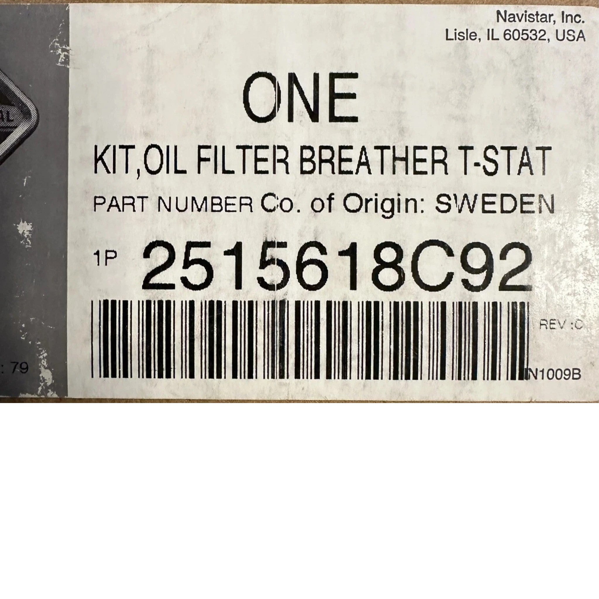 2515618C91 Genuine International Engine Oil Filter Kit