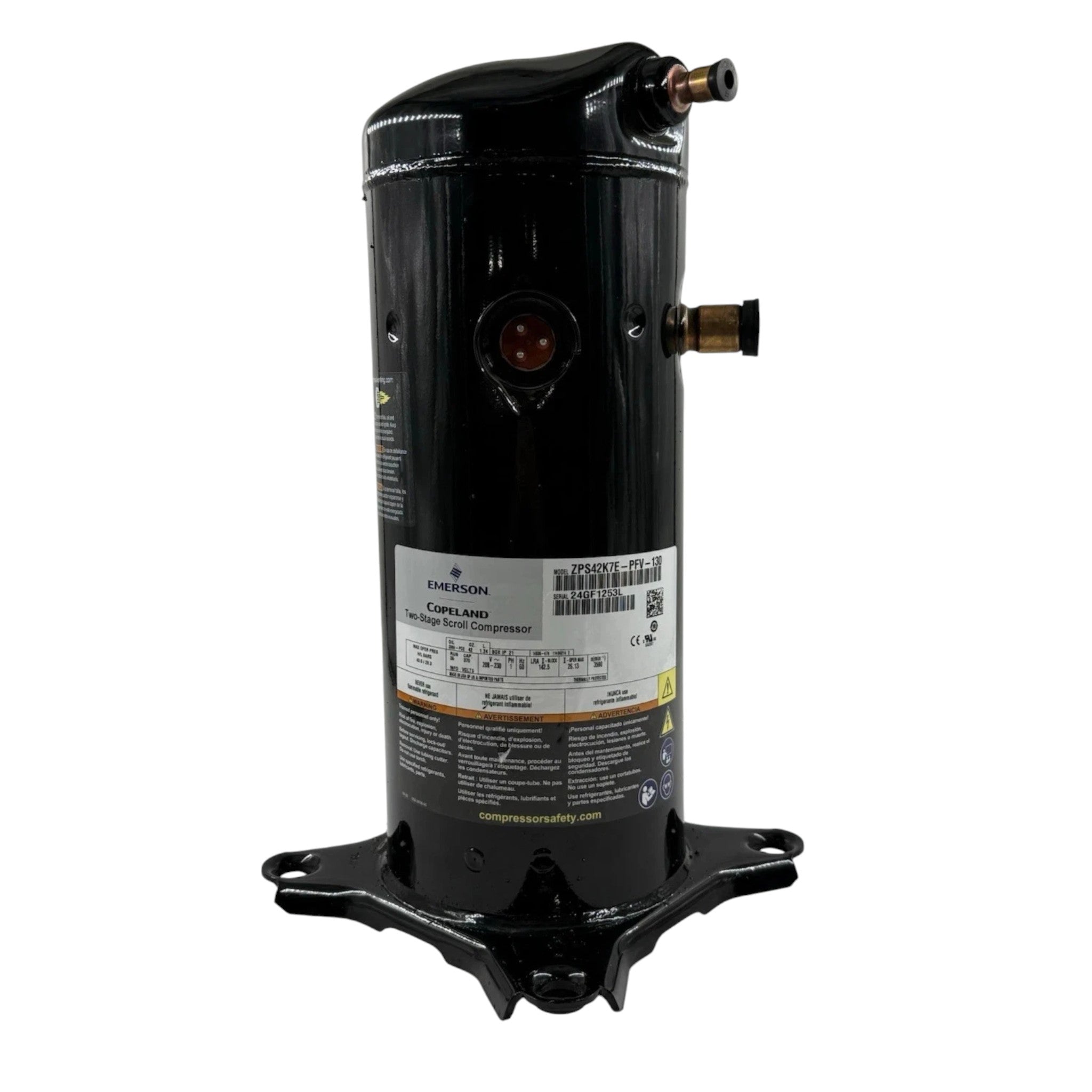 ZPS42K7EPFV130 Genuine Copeland Scroll Compressor 208-230V