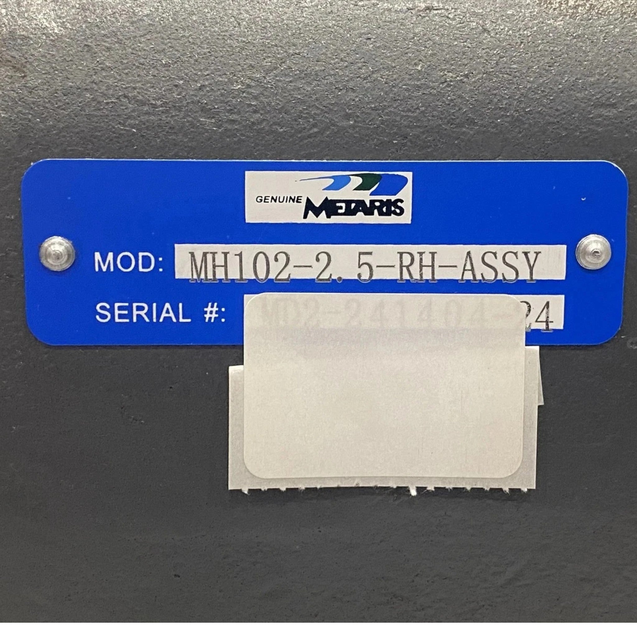 MH102 2 5 RH ASSY Metaris Hydraulic Dump Pump