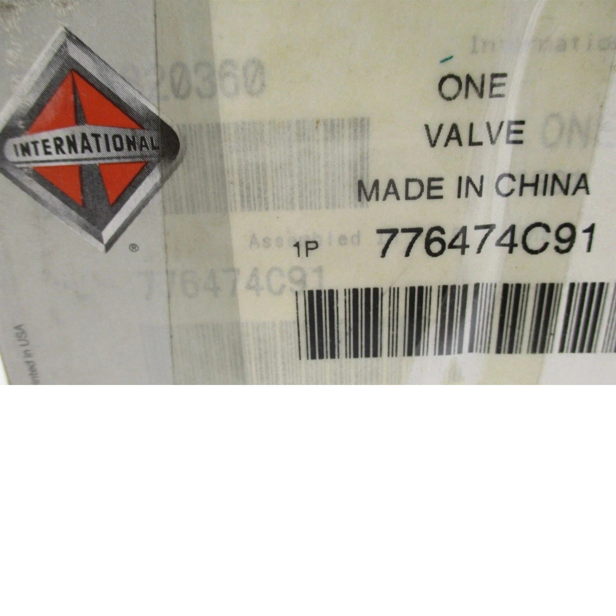 776474C91 Genuine International Air Relay Valve