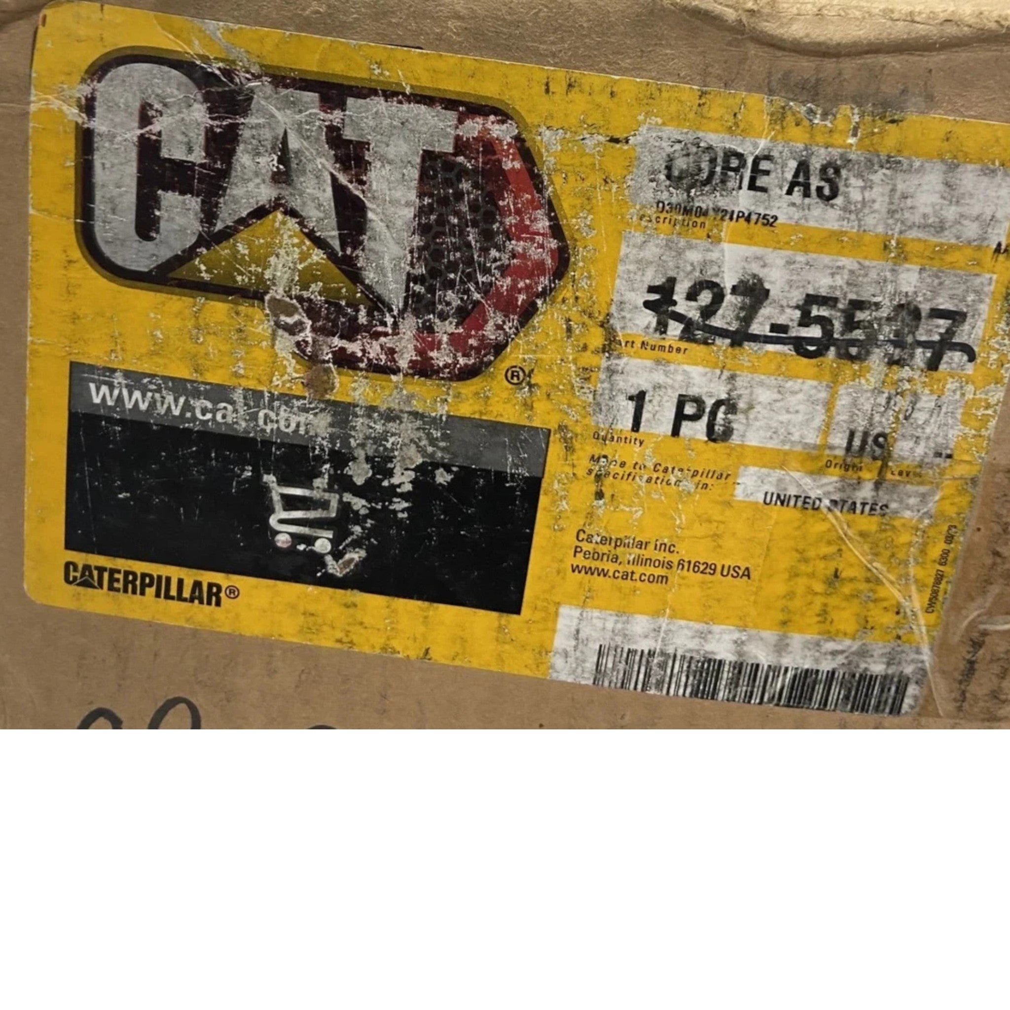 1275537 Genuine CAT Oil Cooler Core