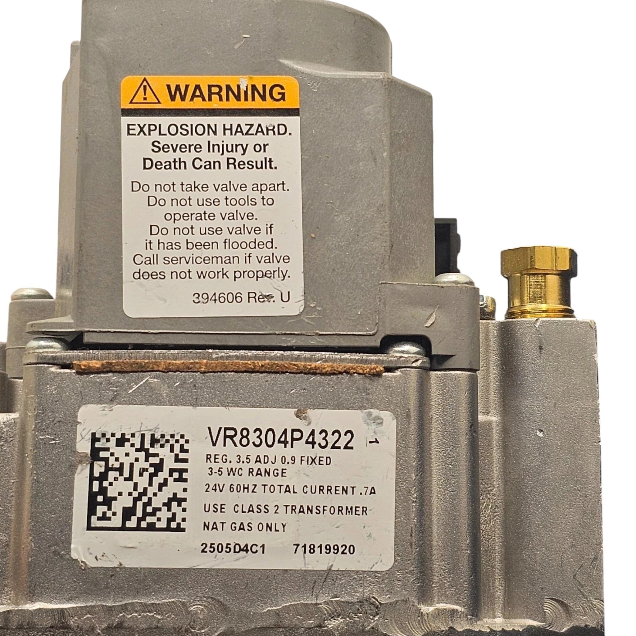 VR8304P4322 Genuine Honeywell Natural Gas Pilot Valve 24V