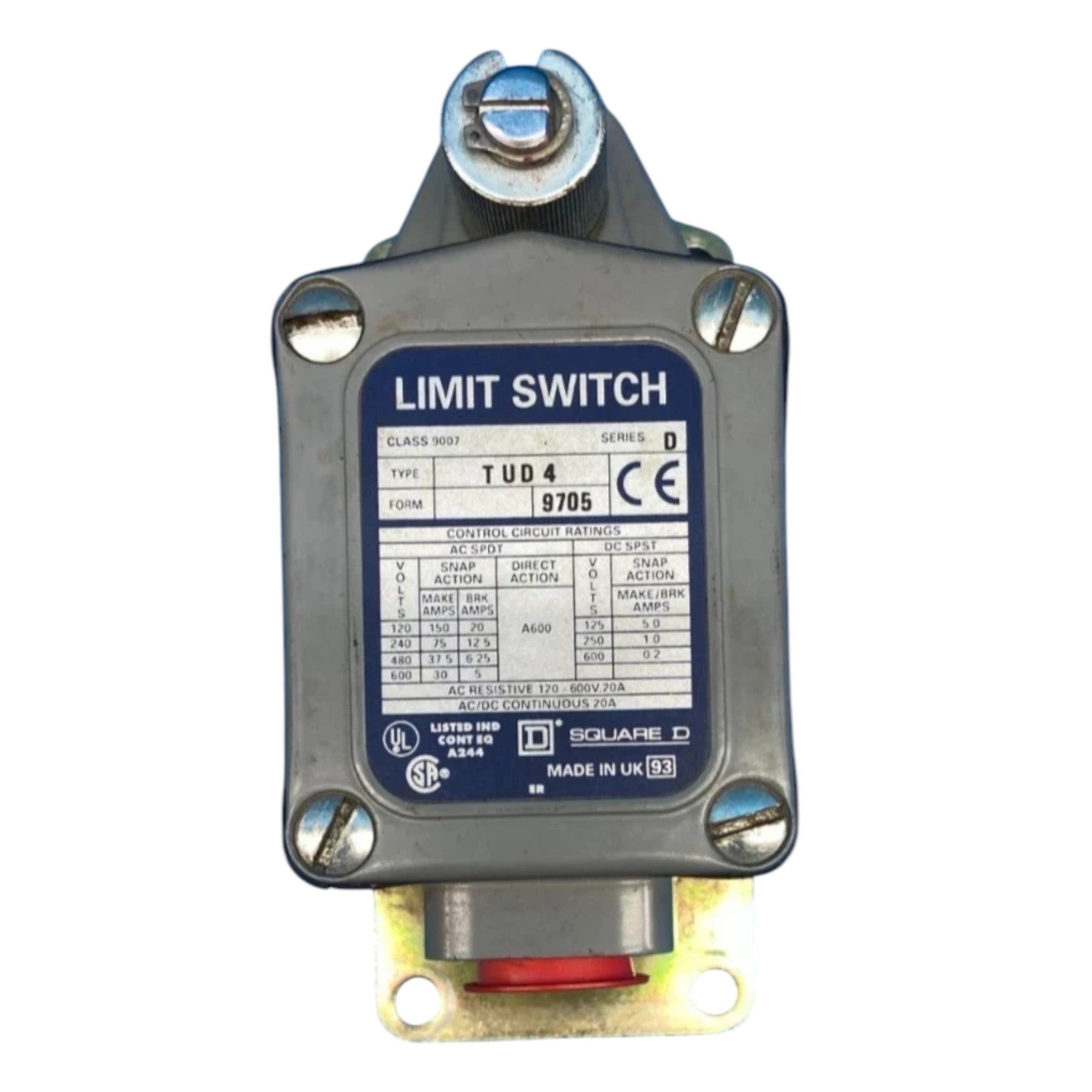 9007TUD4 Square D Heavy Duty Position Universal Type Switch