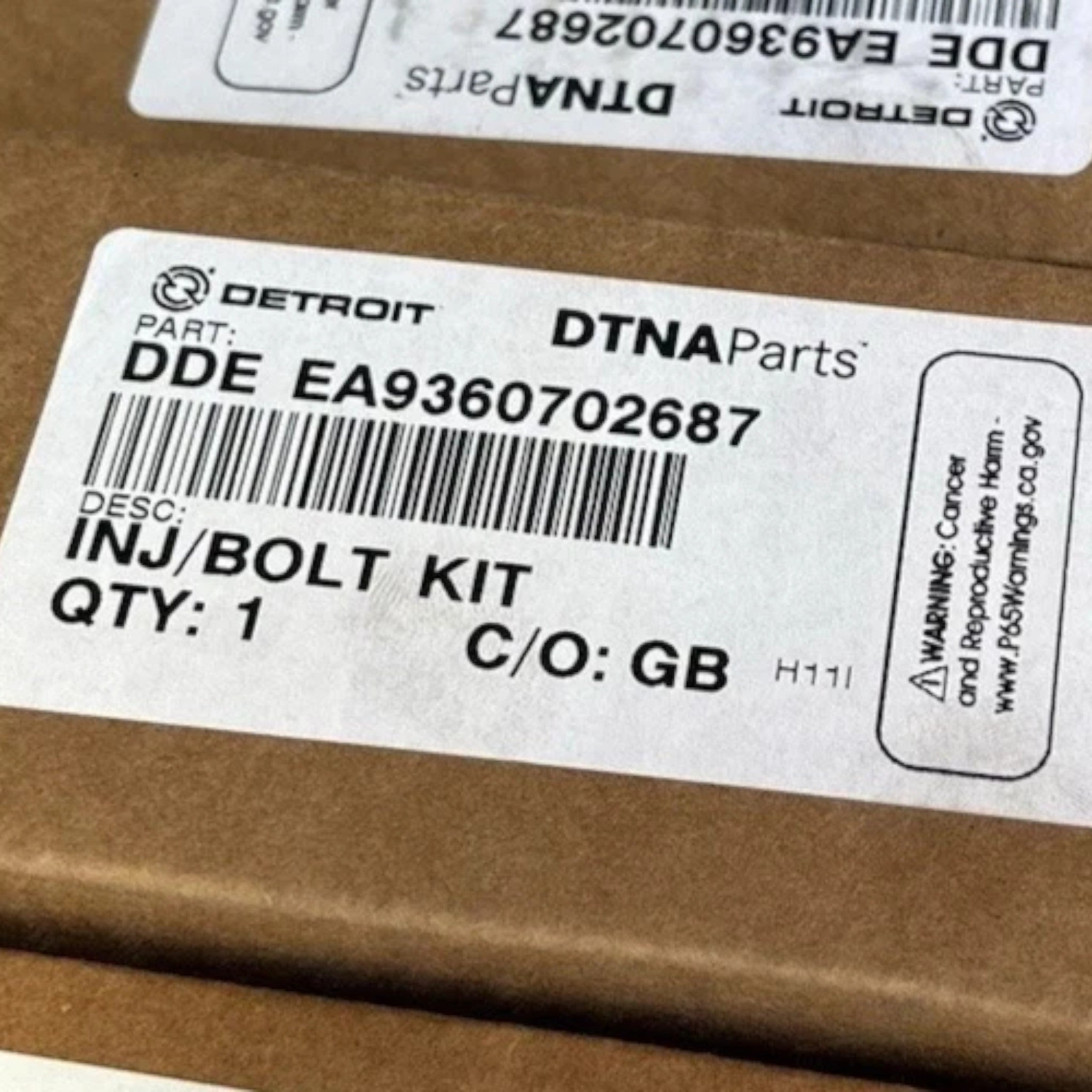 DDE EA9360702687 Genuine Detroit Diesel Fuel Injector Set Of 6