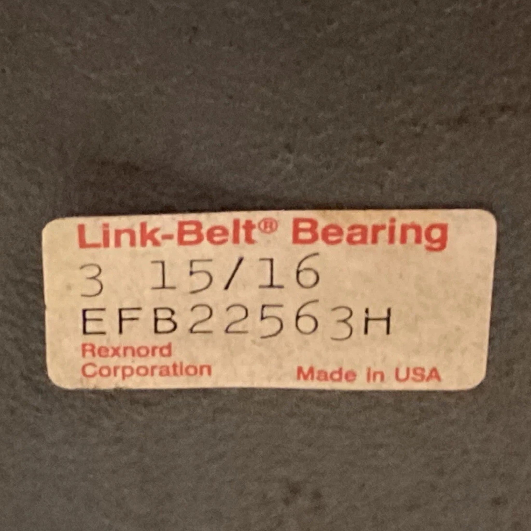 EFB22563H Link-Belt Mounted Spherical Roller Bearing Unit