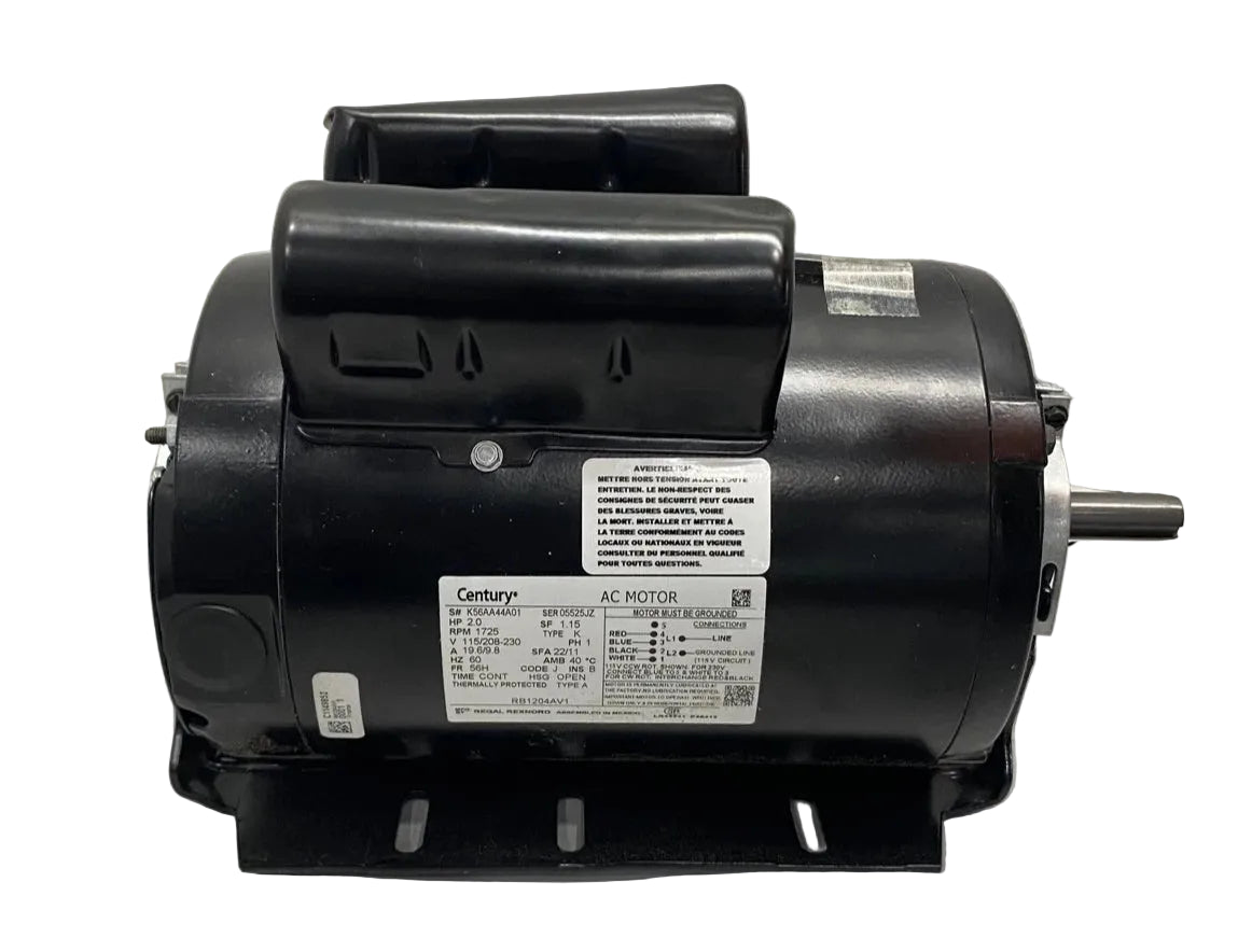 RB1204AV1 Genuine Century Fan And Blower Motor 115/208-230V