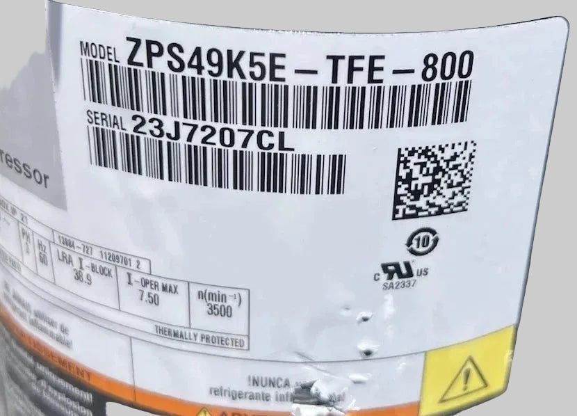 ZP49K5E-TFE-800 Genuine Copeland Scroll Compressor 575V
