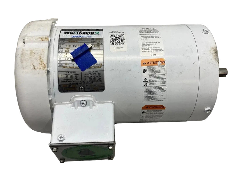 119469.00 Genuine Leeson Washdown Motor 230V