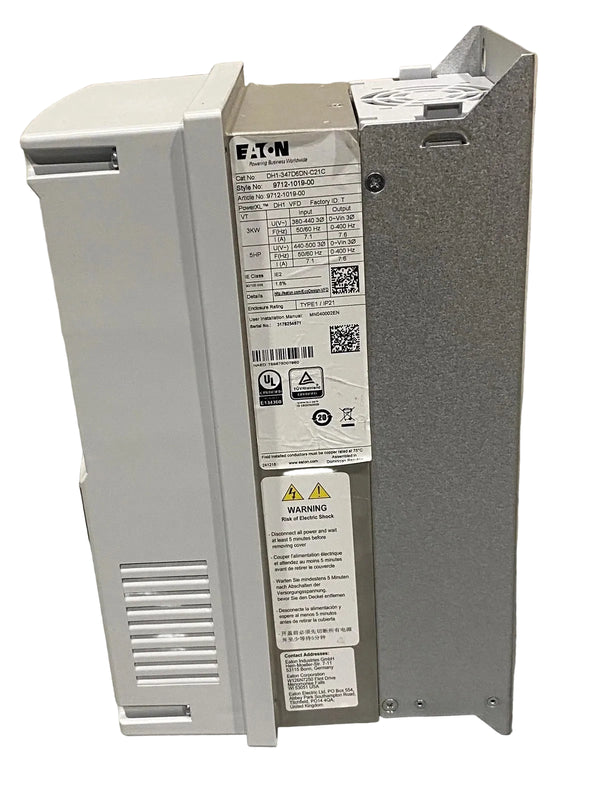 DH1 347D6DN C21C Genuine Eaton Variable Frequency Drive 480V 7.6A
