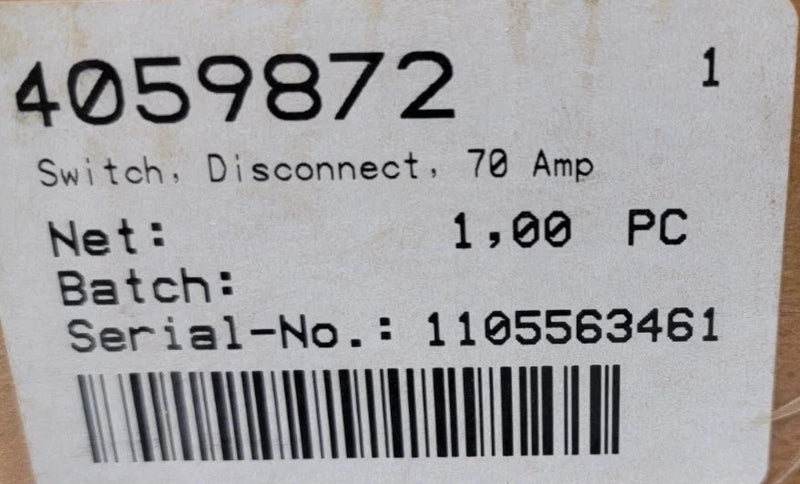 ED63B070L Genuine Siemens Molded Case Circuit Breaker 600V