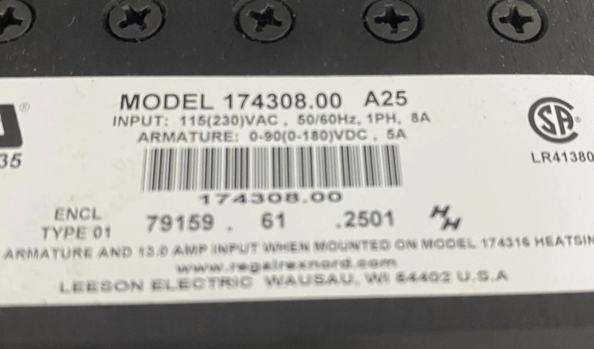 174308.00 Genuine Leeson Reversing Speed Control 115-230V