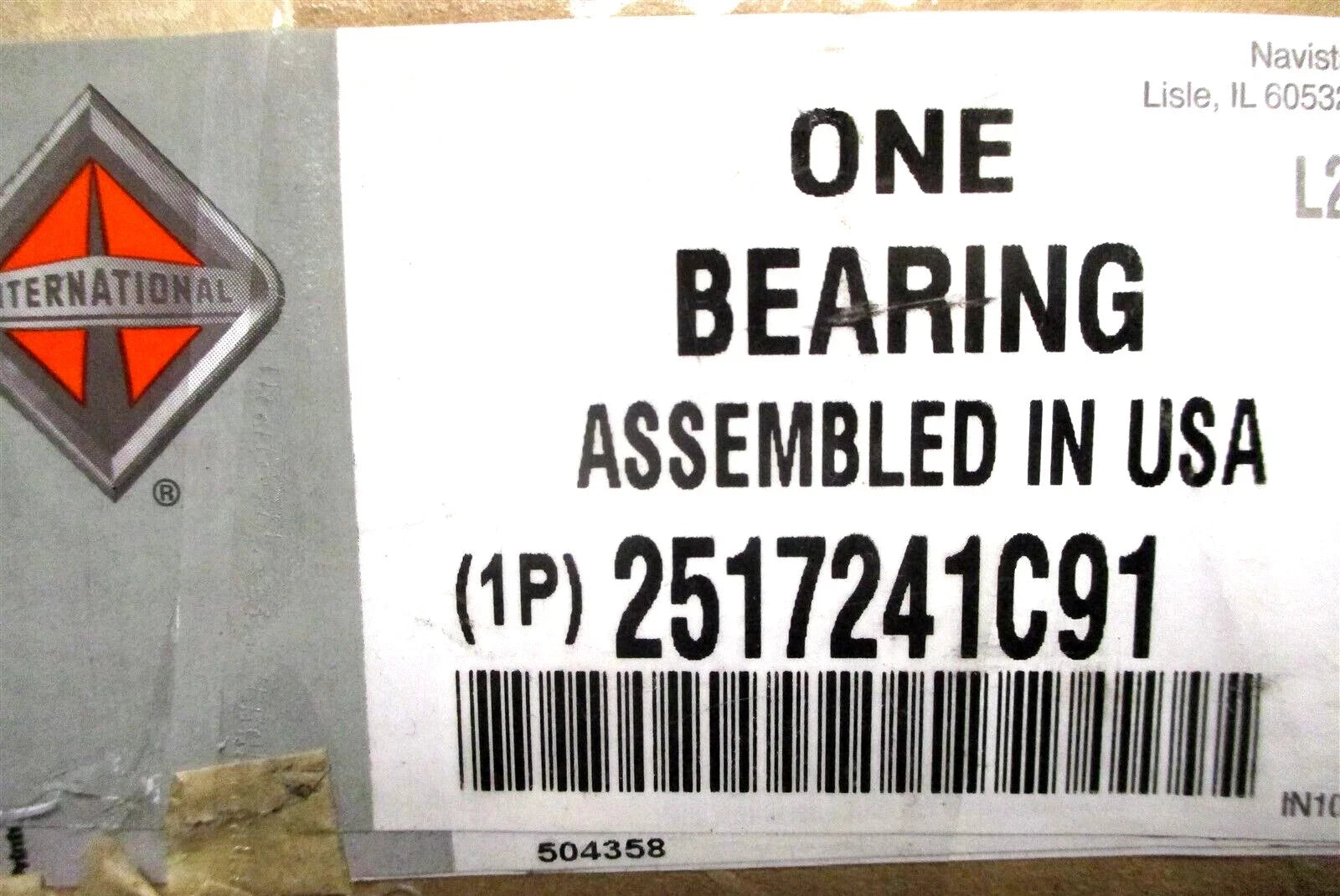 2517241C91 International Bearing Dana Advantek D155 D155P Kit