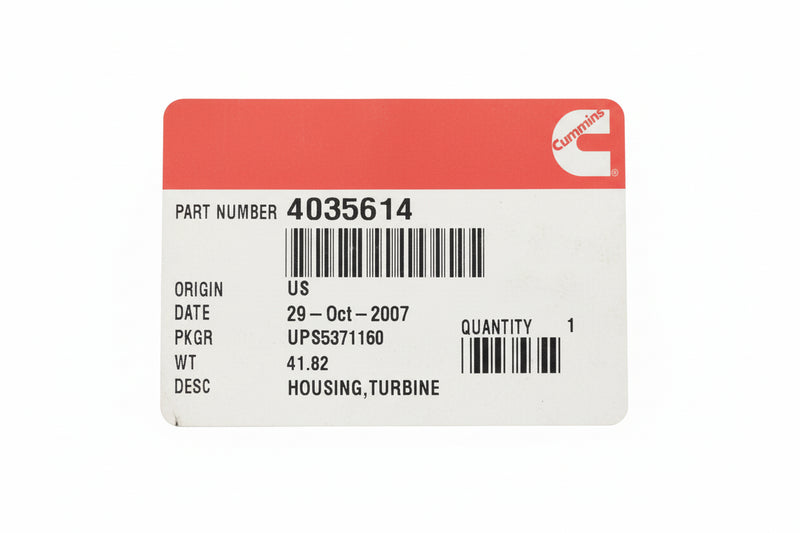3534644 Genuine Cummins Turbocharger Housing