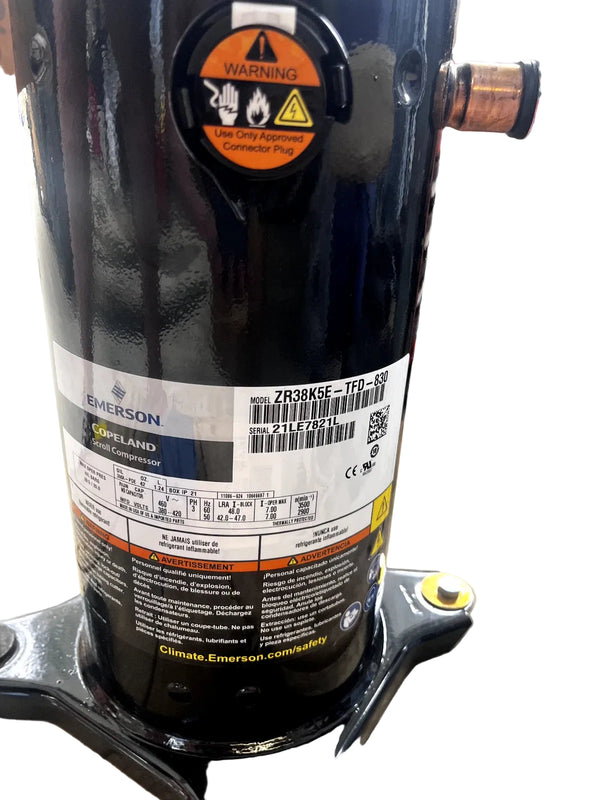 ZR38K5E-TFD-830 Genuine Emerson Scroll Compressor 480V